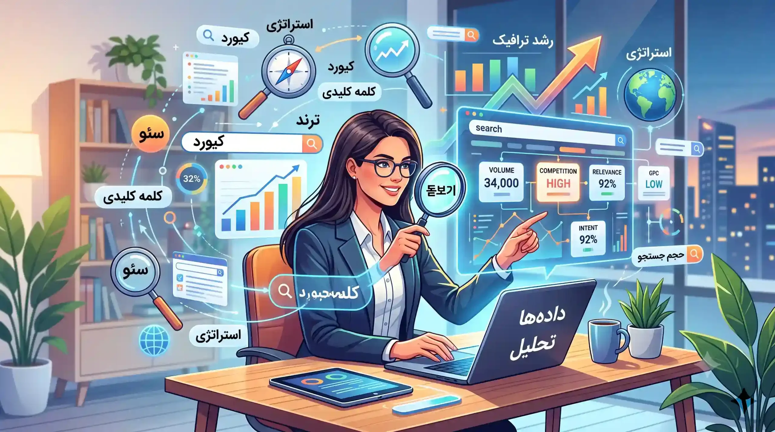 📊 تحلیل معیارهای حیاتی در کیورد ریسرچ