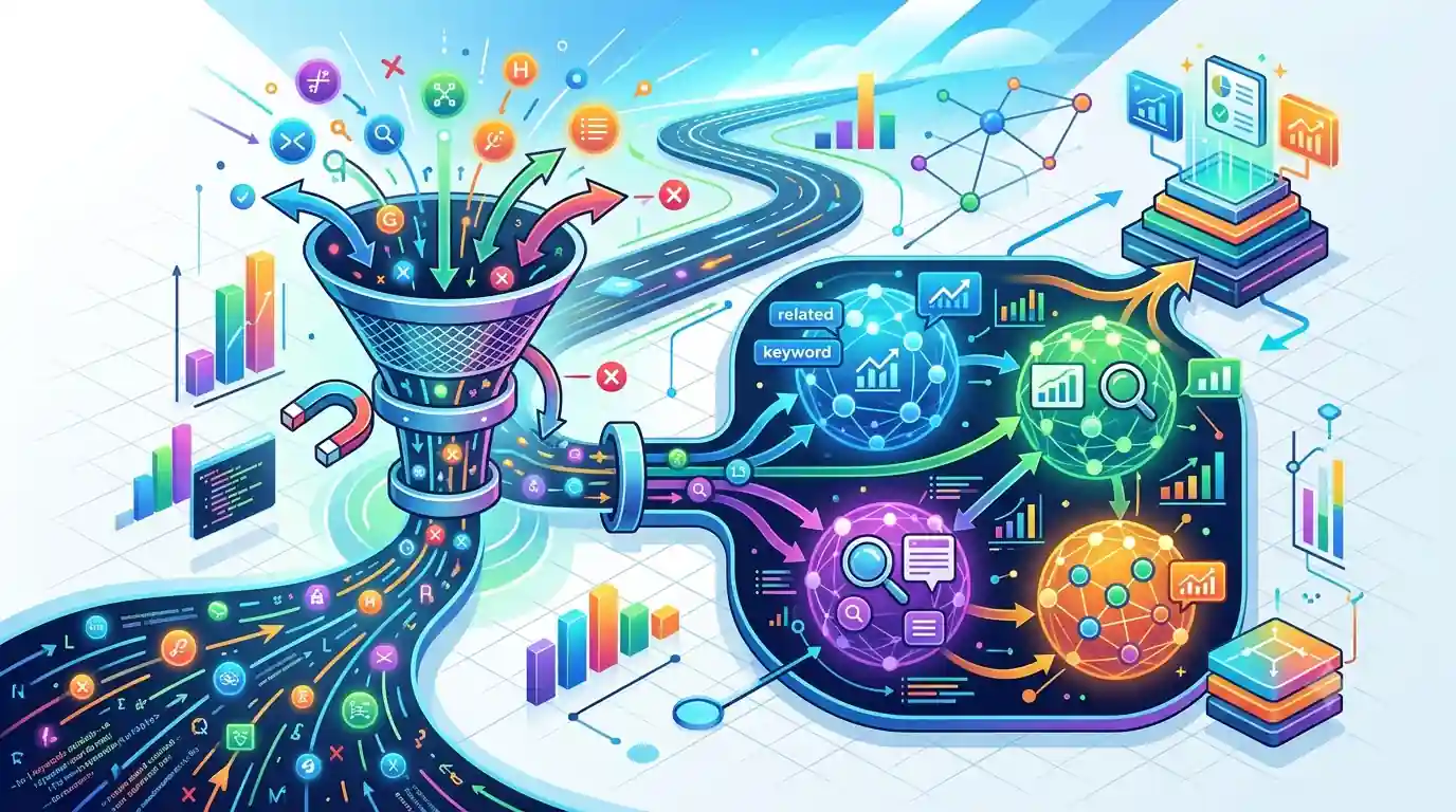 📈 فیلتر کردن و خوشهبندی کلمات کلیدی برای خروجی نهایی