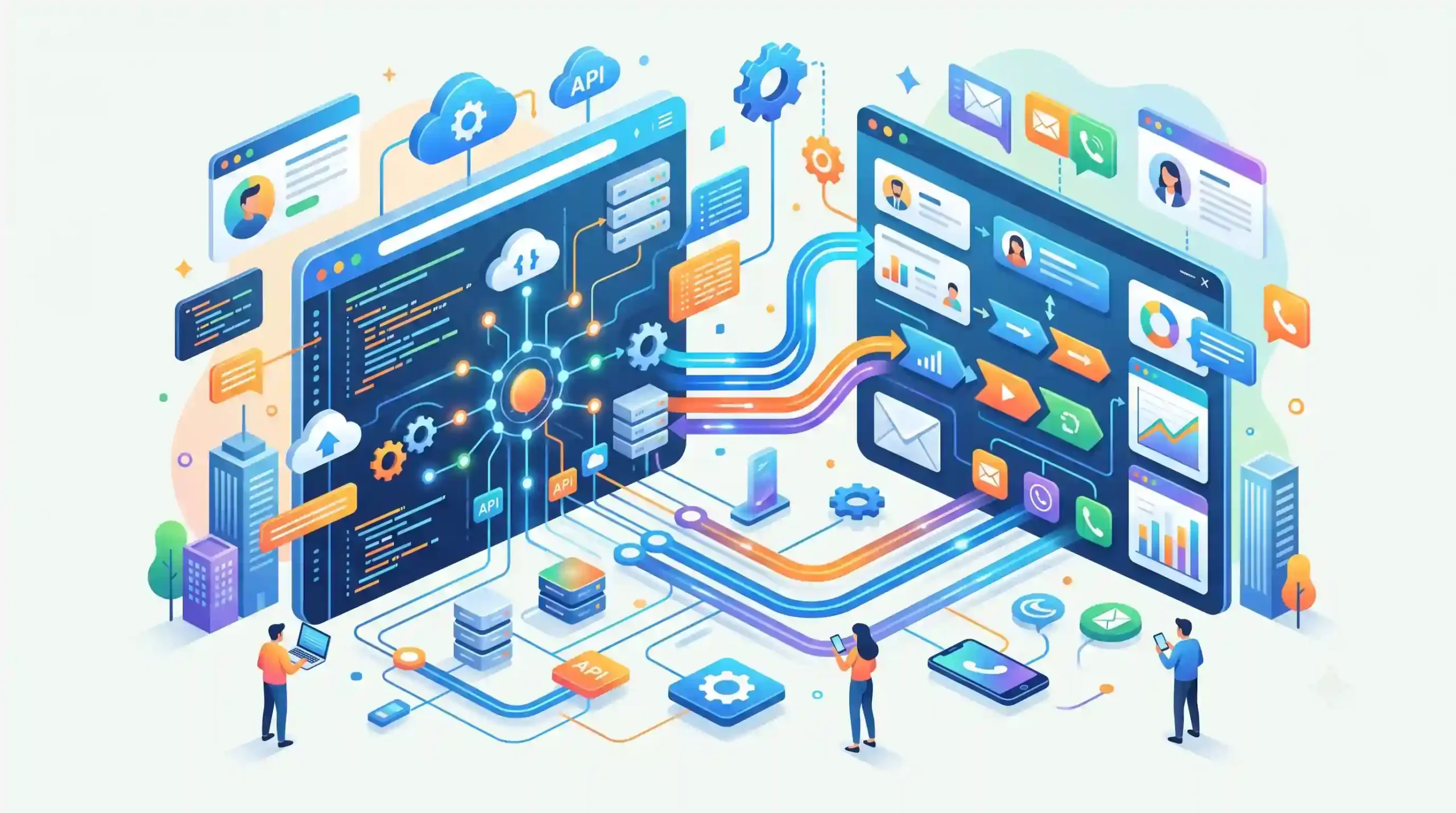 🧩 ادغام سیستمهای CRM با ساختار فنی وبسایت