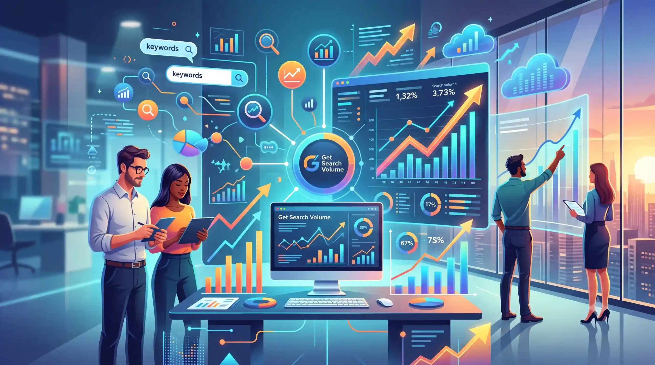 📊 تحلیل حجم جستجو و پیش بینی ها با Get Search Volume