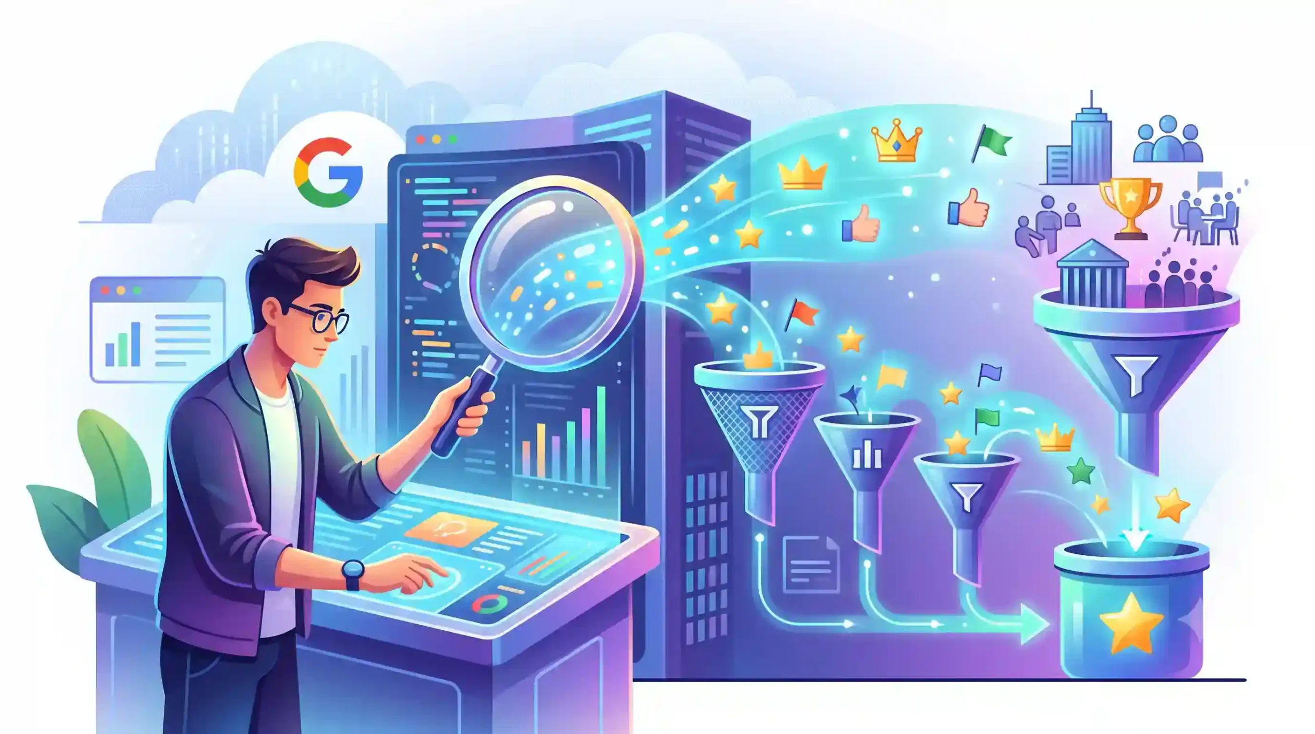 💡 فیلترهای جادویی گوگل کیورد ریسرچ برای شکار کلمات کلیدی کم رقیب
