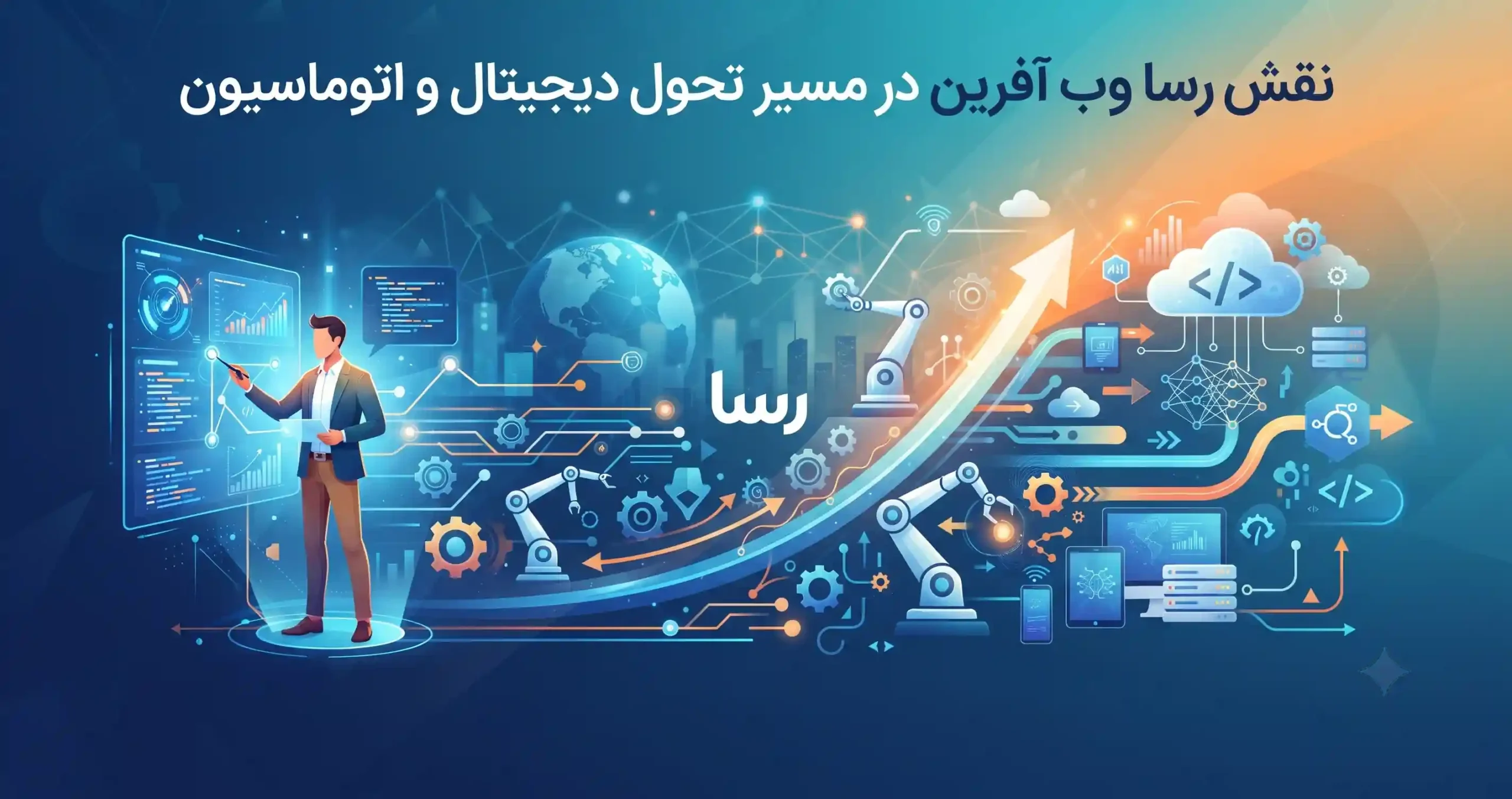🤝 نقش رسا وب آفرین در مسیر تحول دیجیتال و اتوماسیون