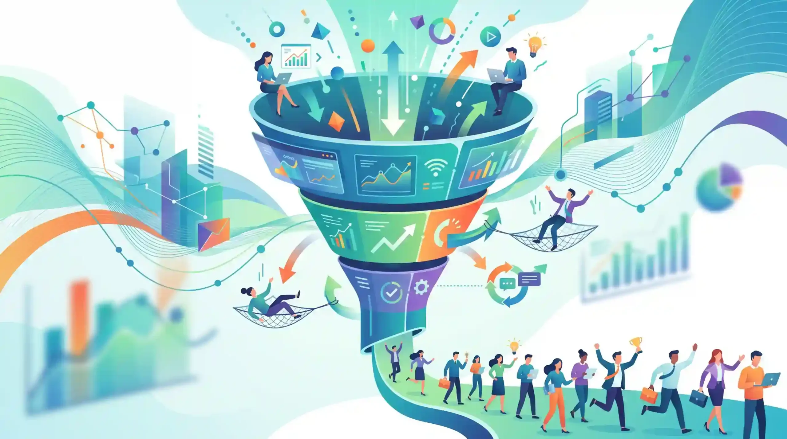 📈 مدیریت قیف فروش هوشمند و کاهش نرخ ریزش