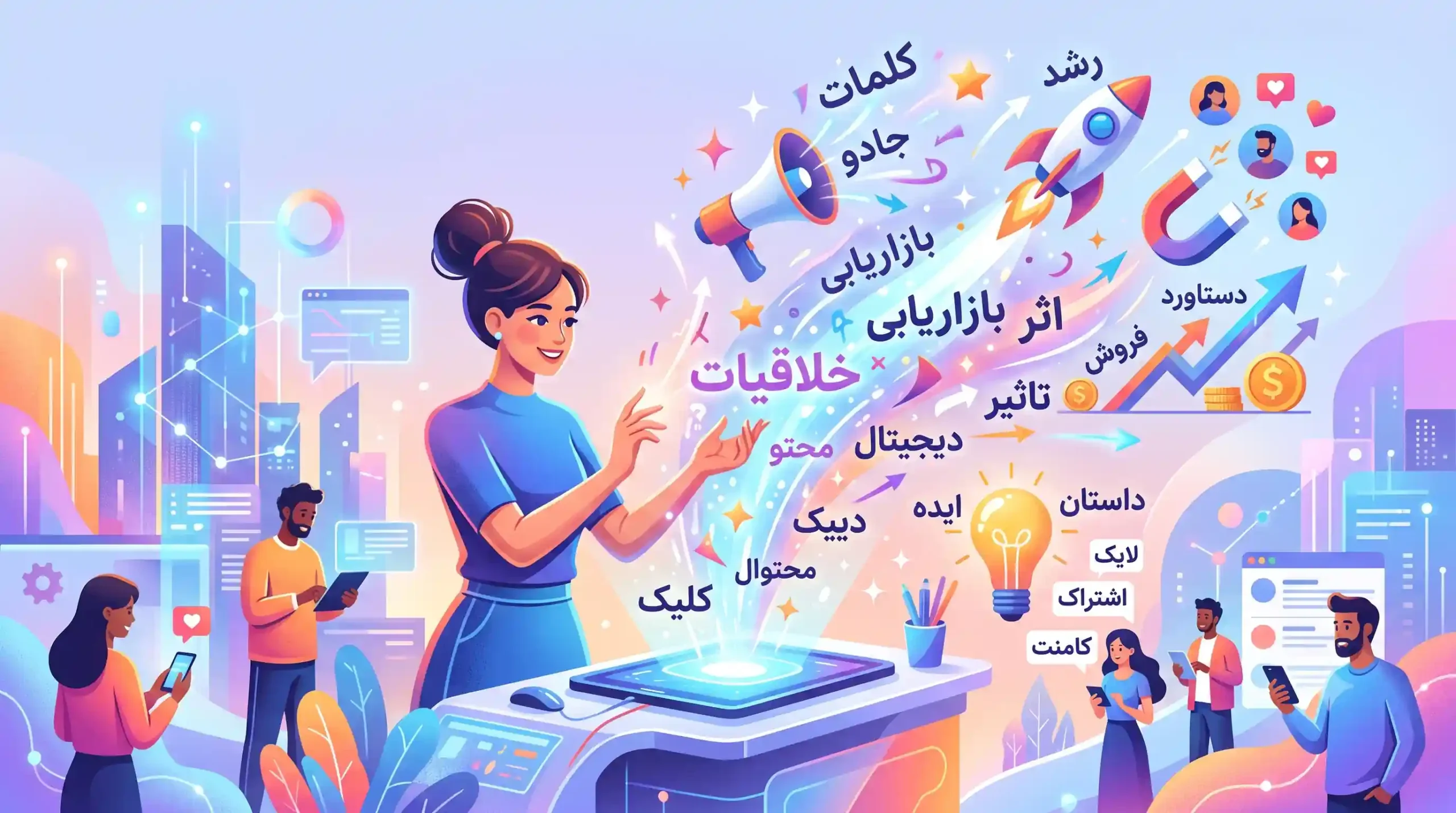 🔍 مقدمه‌ای بر جادوی کلمات در دنیای دیجیتال مارکتینگ