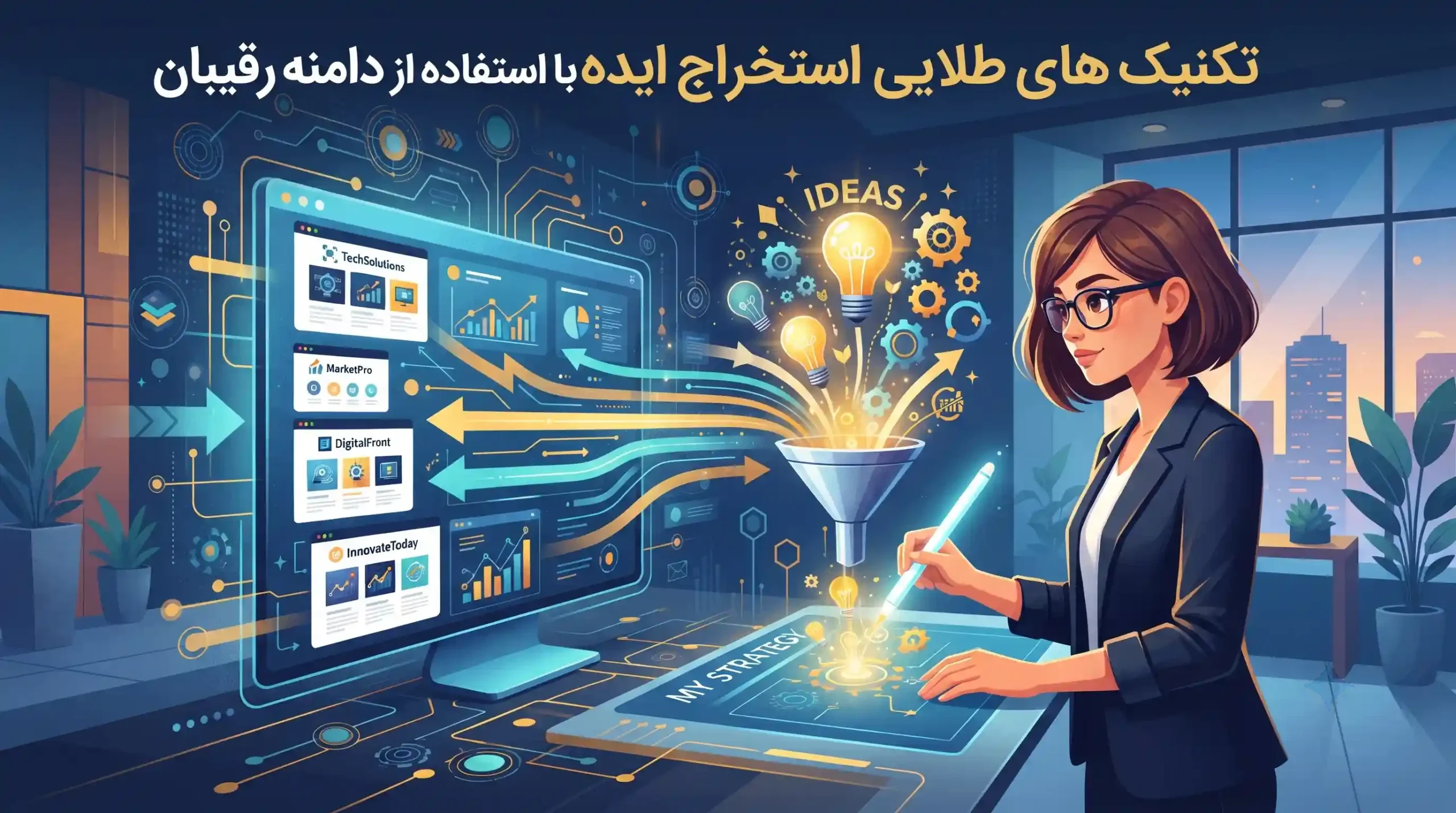 💡 تکنیک های طلایی استخراج ایده با استفاده از دامنه رقیبان