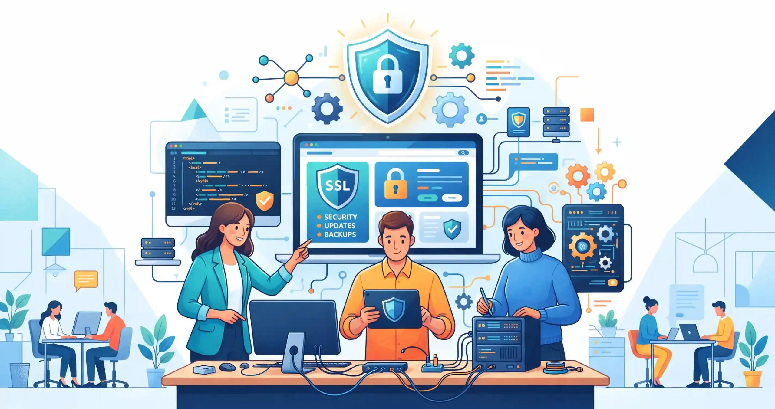 🔐 امنیت و پشتیبانی مداوم وب‌سایت شخصی توسط متخصصان