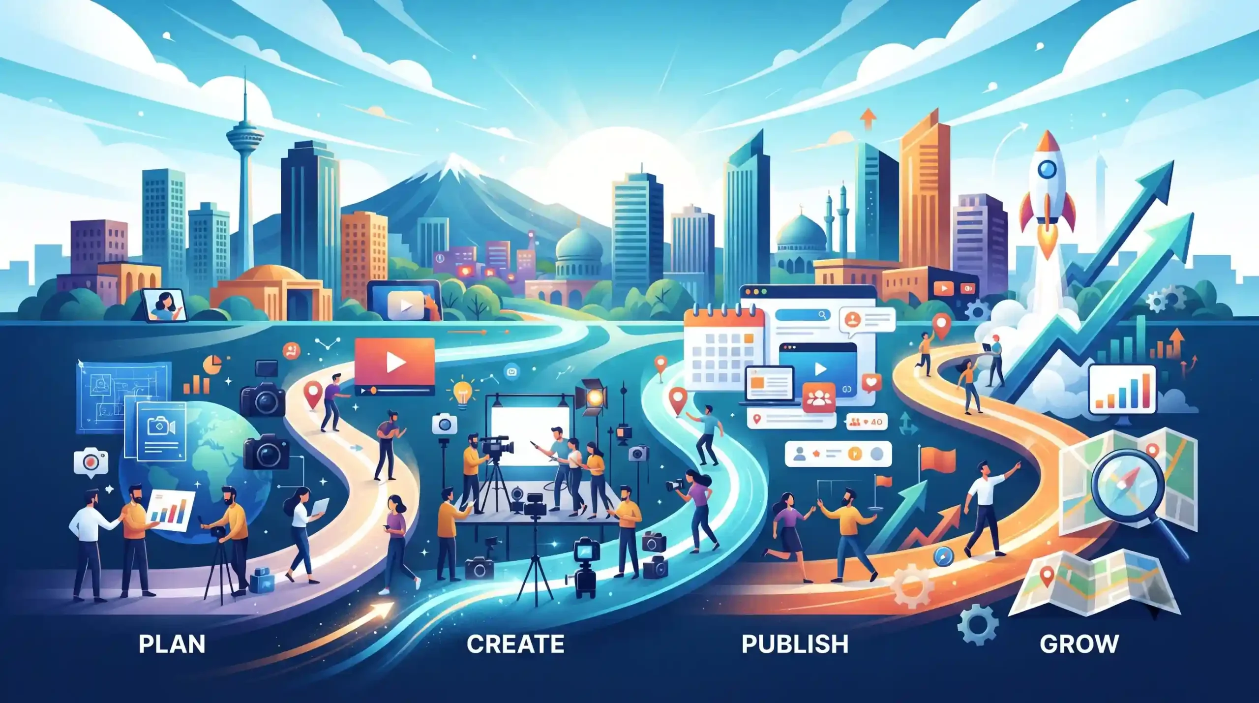 🚀 نقشه راه جامع اجرای استراتژی ویدیویی جهت تسخیر بازار محلی