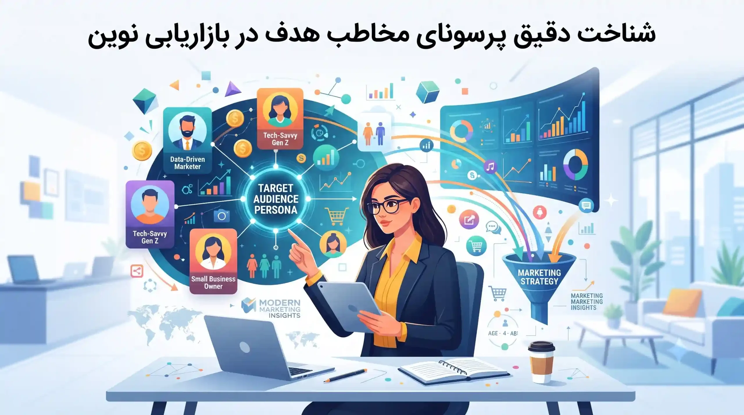 🎯 شناخت دقیق پرسونای مخاطب هدف در بازاریابی نوین