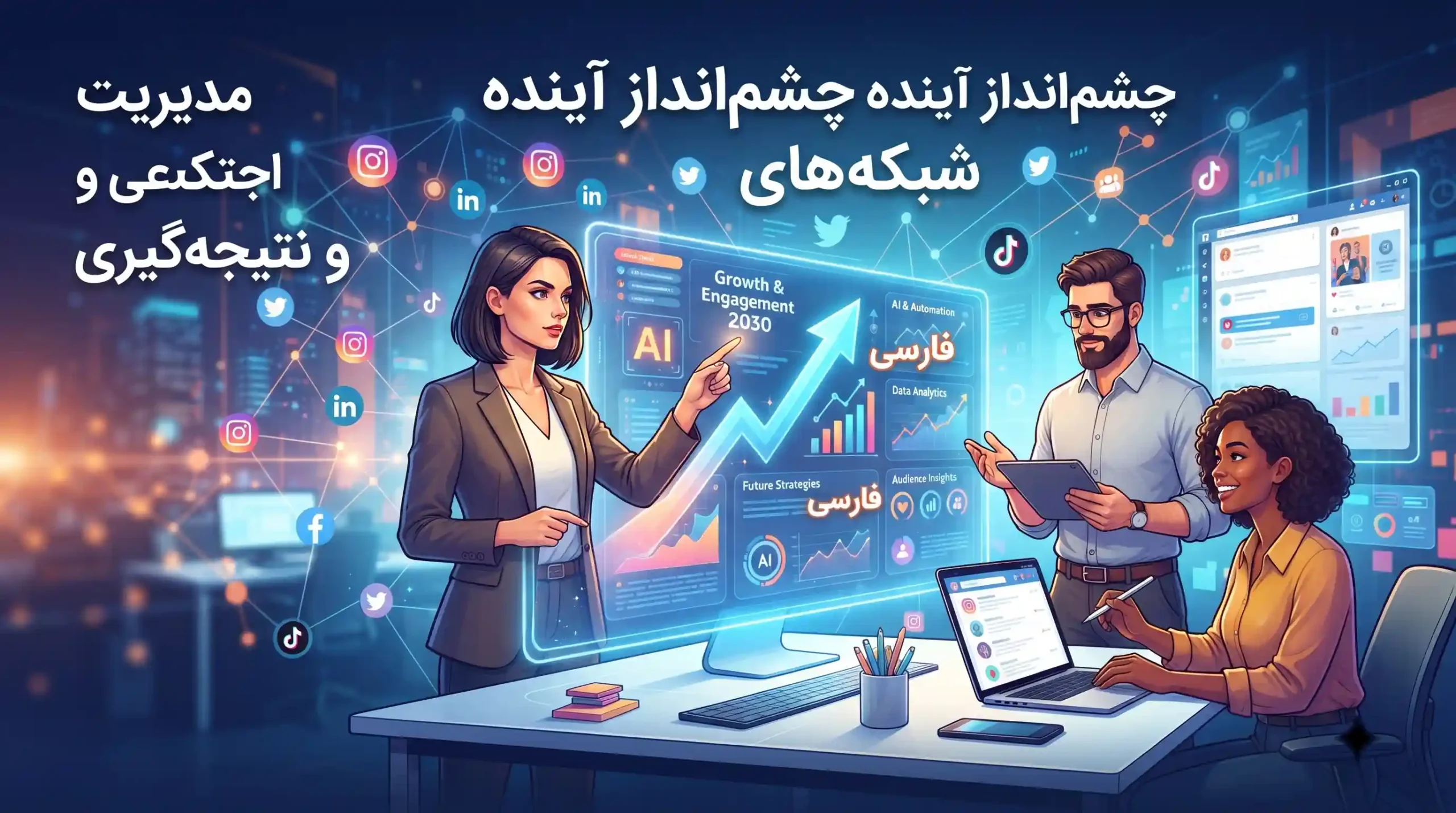 🔮 چشم‌انداز آینده مدیریت شبکه‌های اجتماعی و نتیجه‌گیری