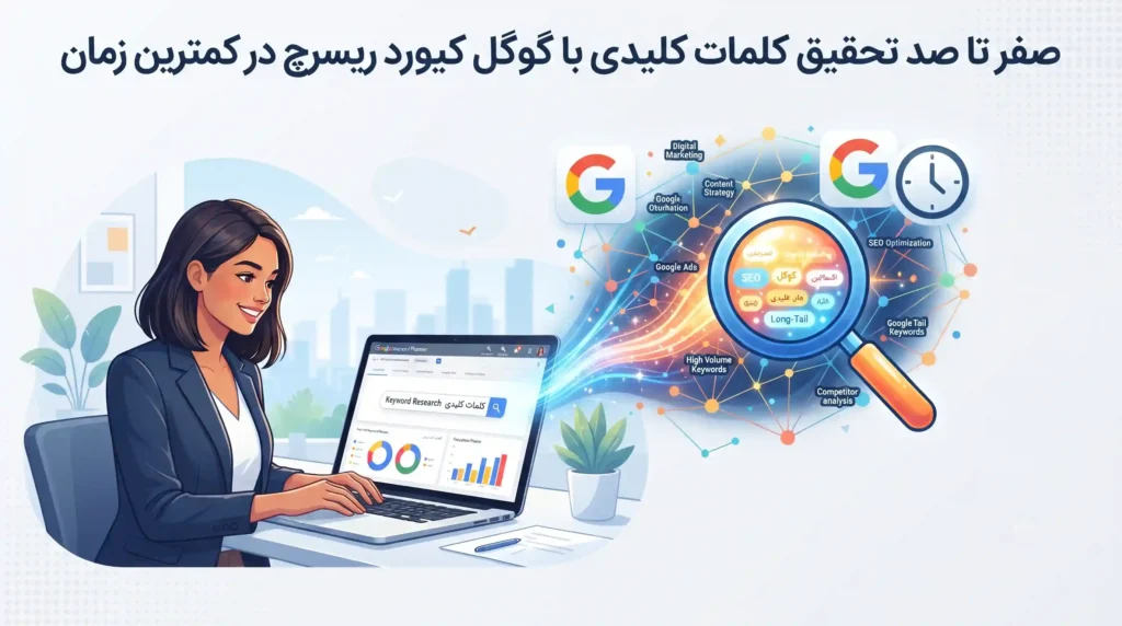 صفر تا صد تحقیق کلمات کلیدی با گوگل کیورد ریسرچ در کمترین زمان