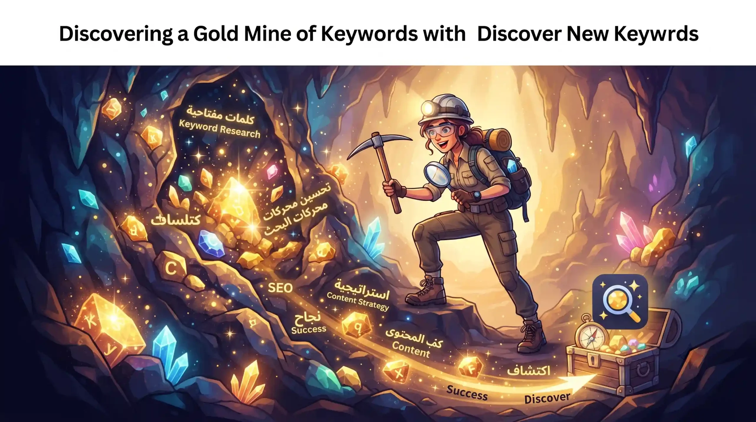 🔍 کشف معدن طلای کلمات کلیدی با ابزار Discover New Keywords