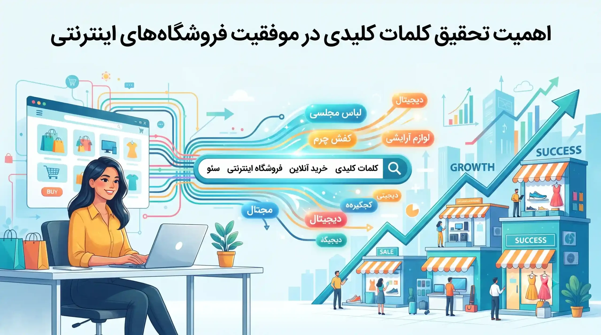 🚀 اهمیت تحقیق کلمات کلیدی در موفقیت فروشگاههای اینترنتی