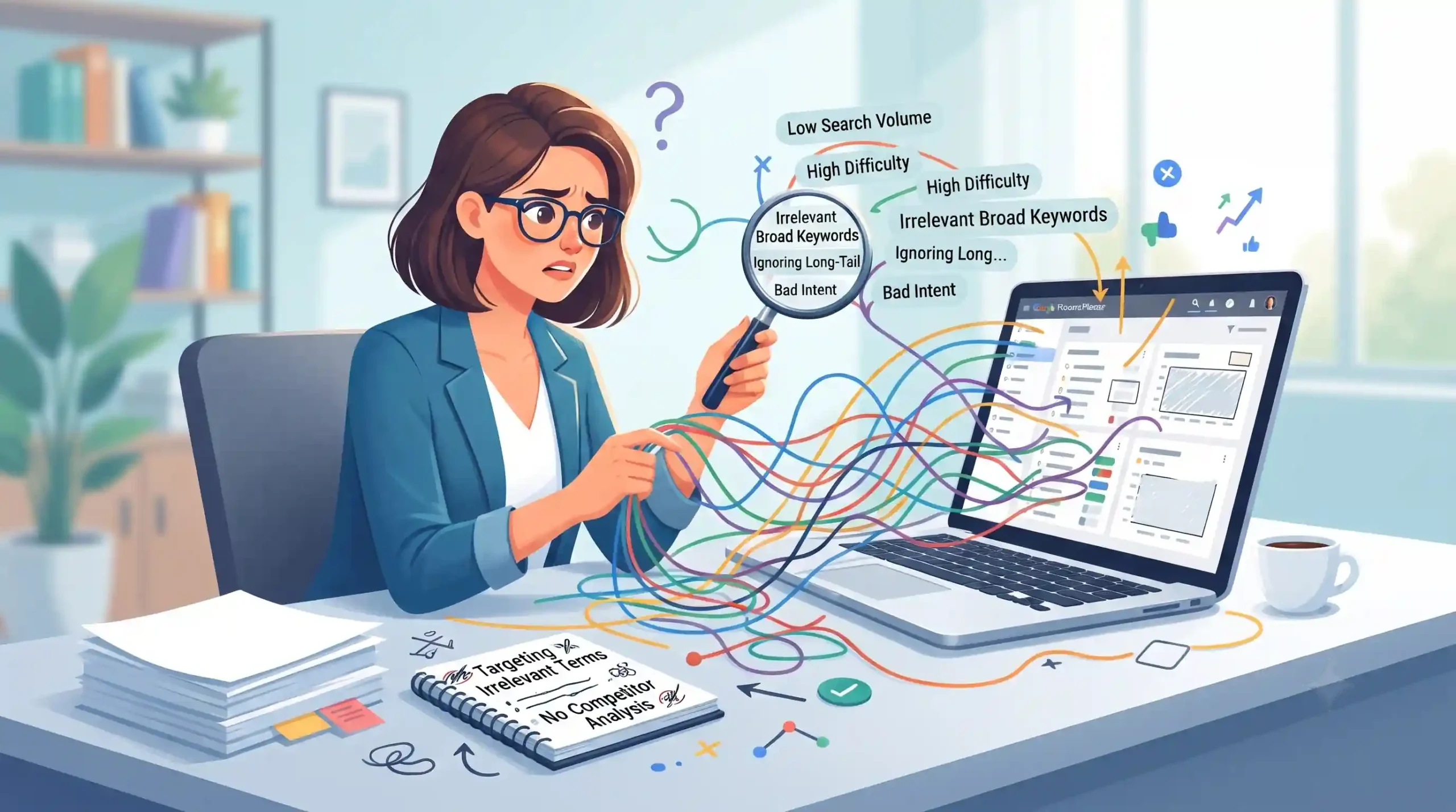 🛡️ اشتباهات رایج در تحقیق کلمات کلیدی با گوگل کیورد ریسرچ