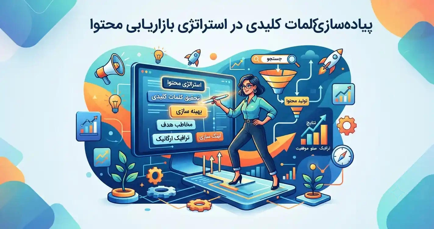 🚀 پیاده سازی کلمات کلیدی در استراتژی بازاریابی محتوا