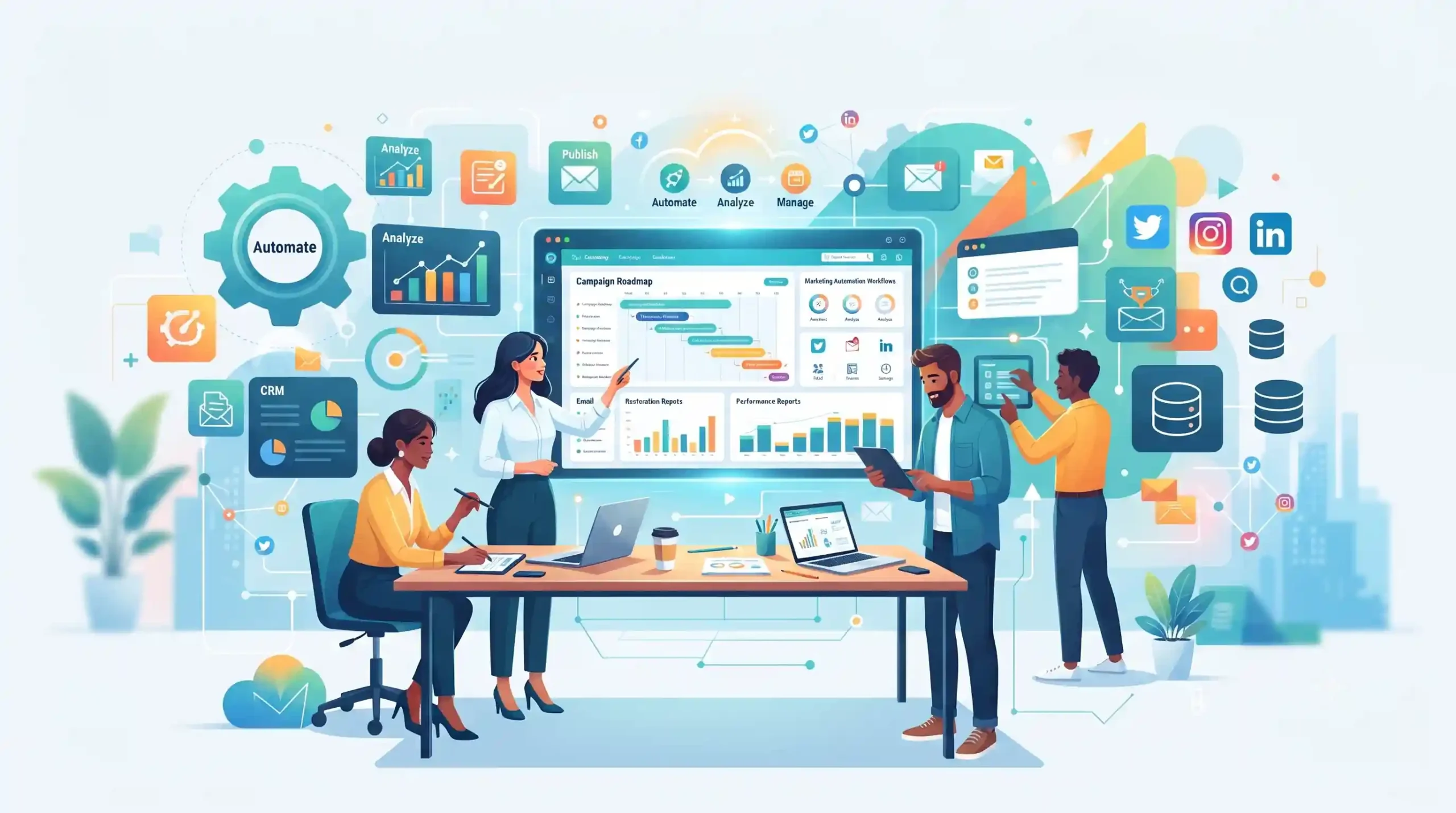 🛠️ ابزارها و پلتفرم‌های کلیدی برای اتوماسیون و مدیریت کمپین