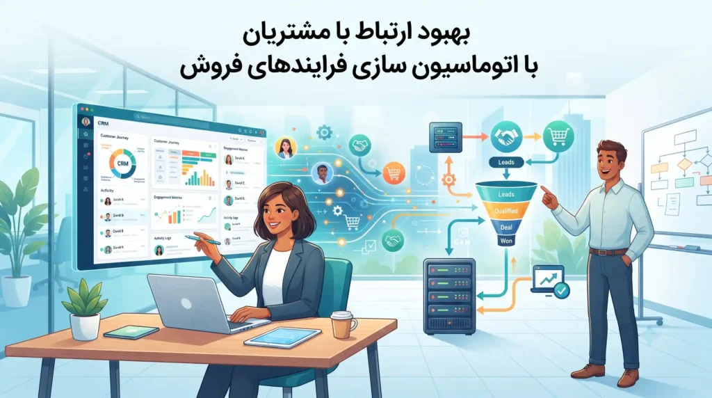 بهبود ارتباط با مشتریان با اتوماسیون سازی فرایندهای فروش