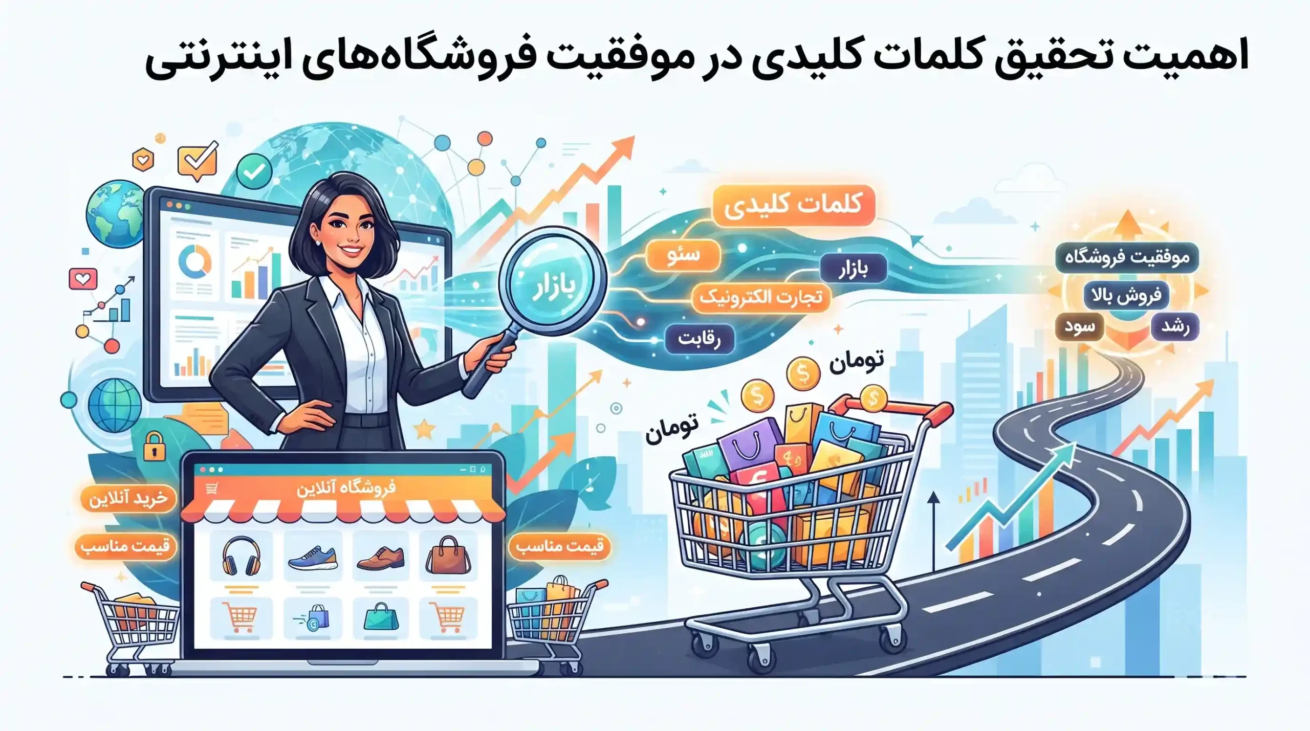 🔍 اهمیت تحقیق کلمات کلیدی در موفقیت فروشگاه‌های اینترنتی