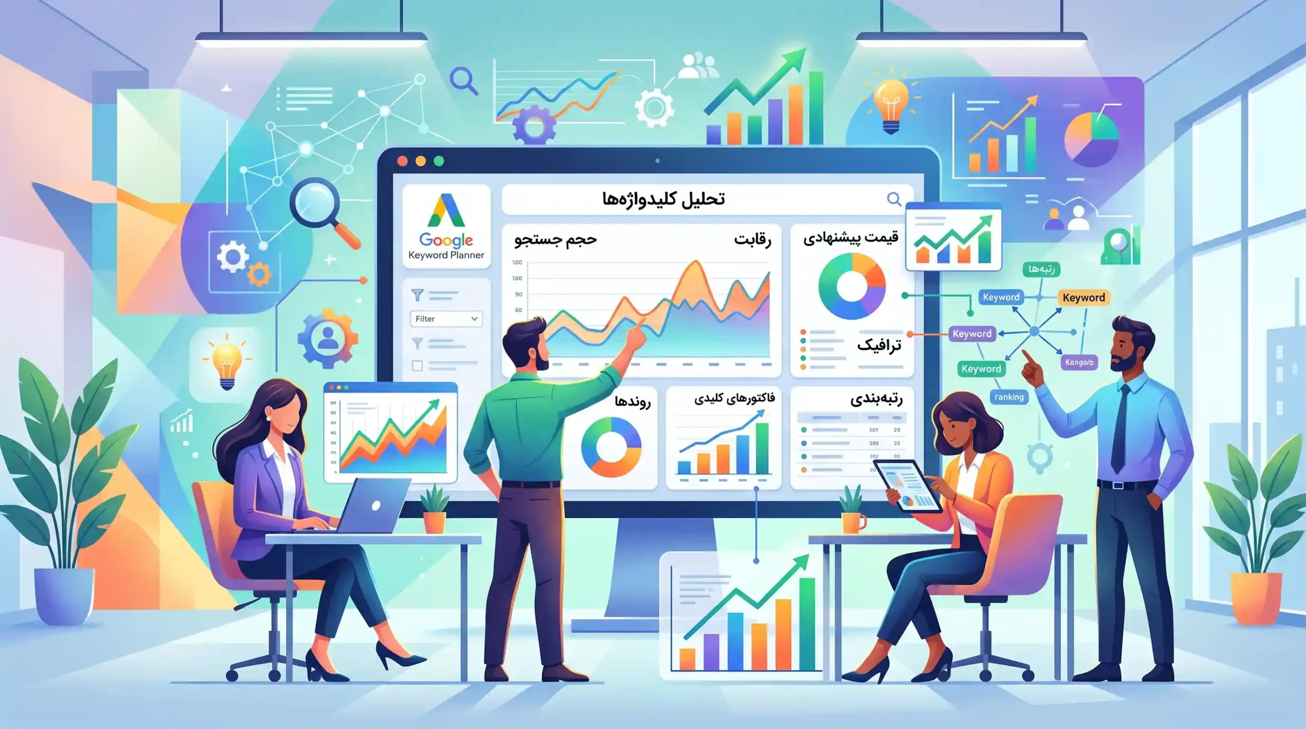 📉 تحلیل فاکتورهای کلیدی در گوگل کیورد پلنر