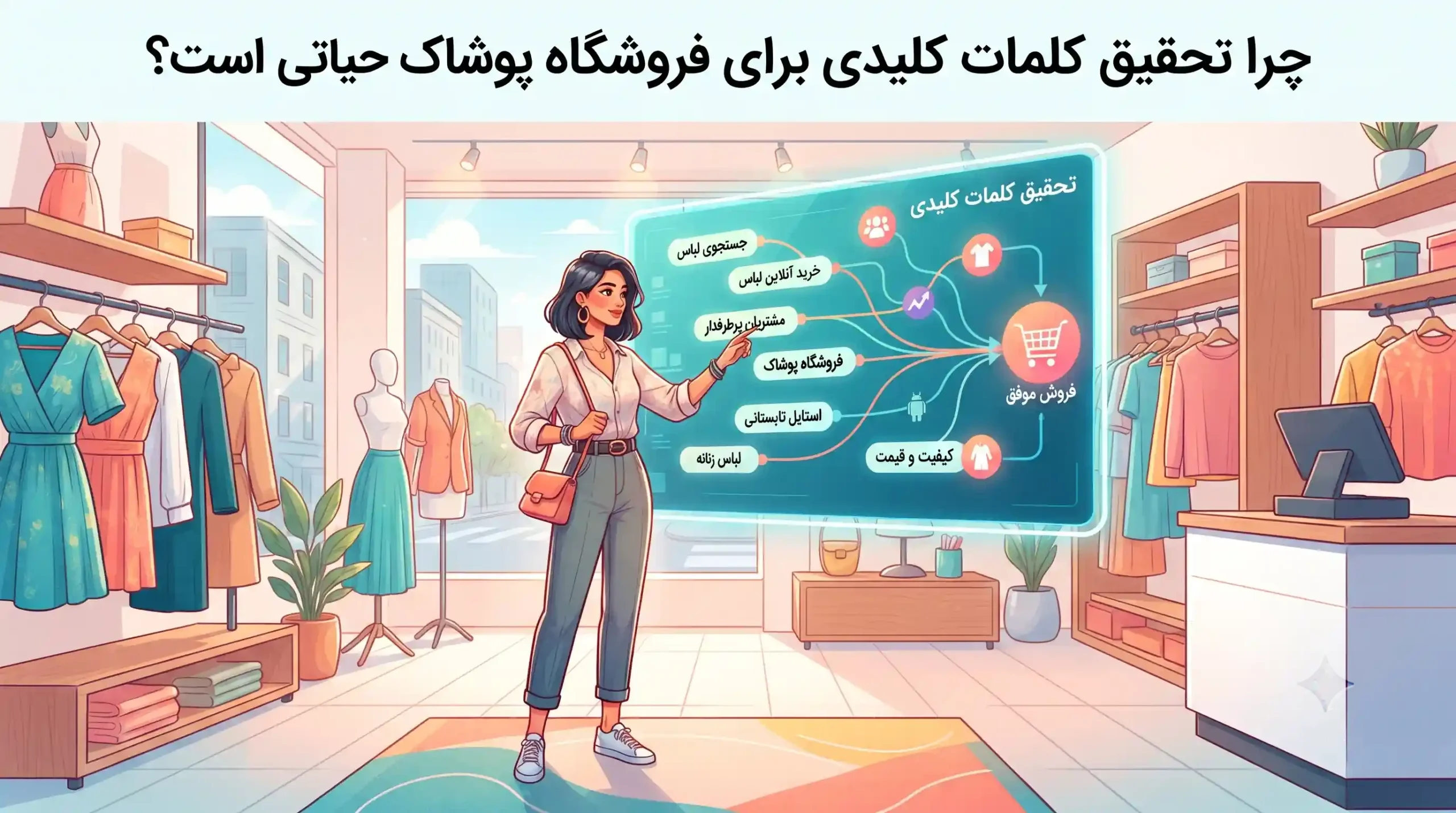 👕 چرا تحقیق کلمات کلیدی برای فروشگاه پوشاک حیاتی است؟