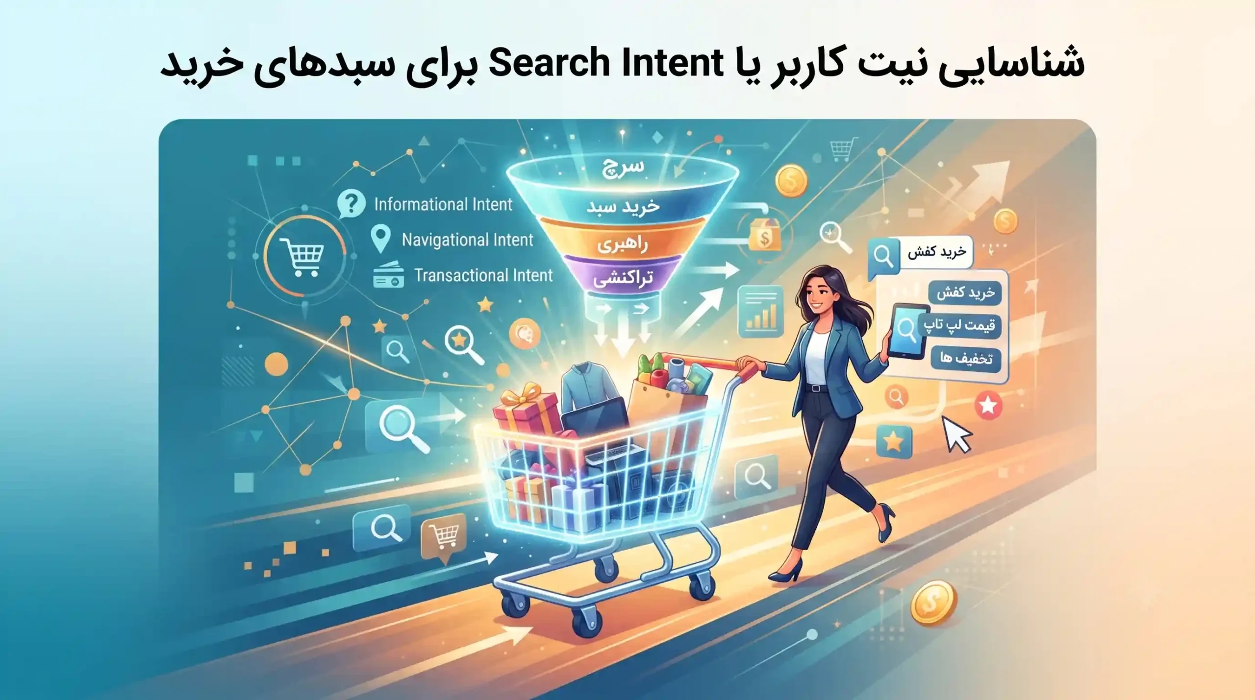 🎯 شناسایی نیت کاربر یا Search Intent برای سبدهای خرید