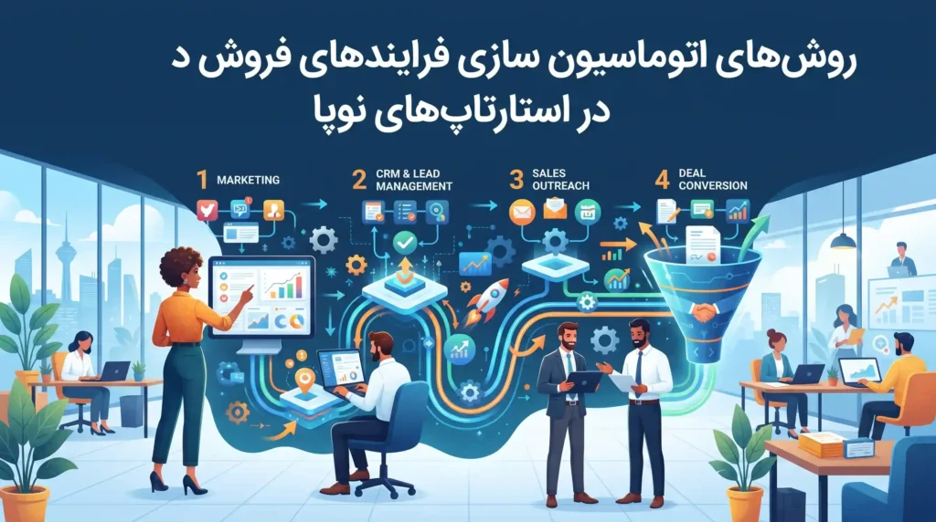 روشهای اتوماسیون سازی فرایندهای فروش در استارتاپهای نوپا
