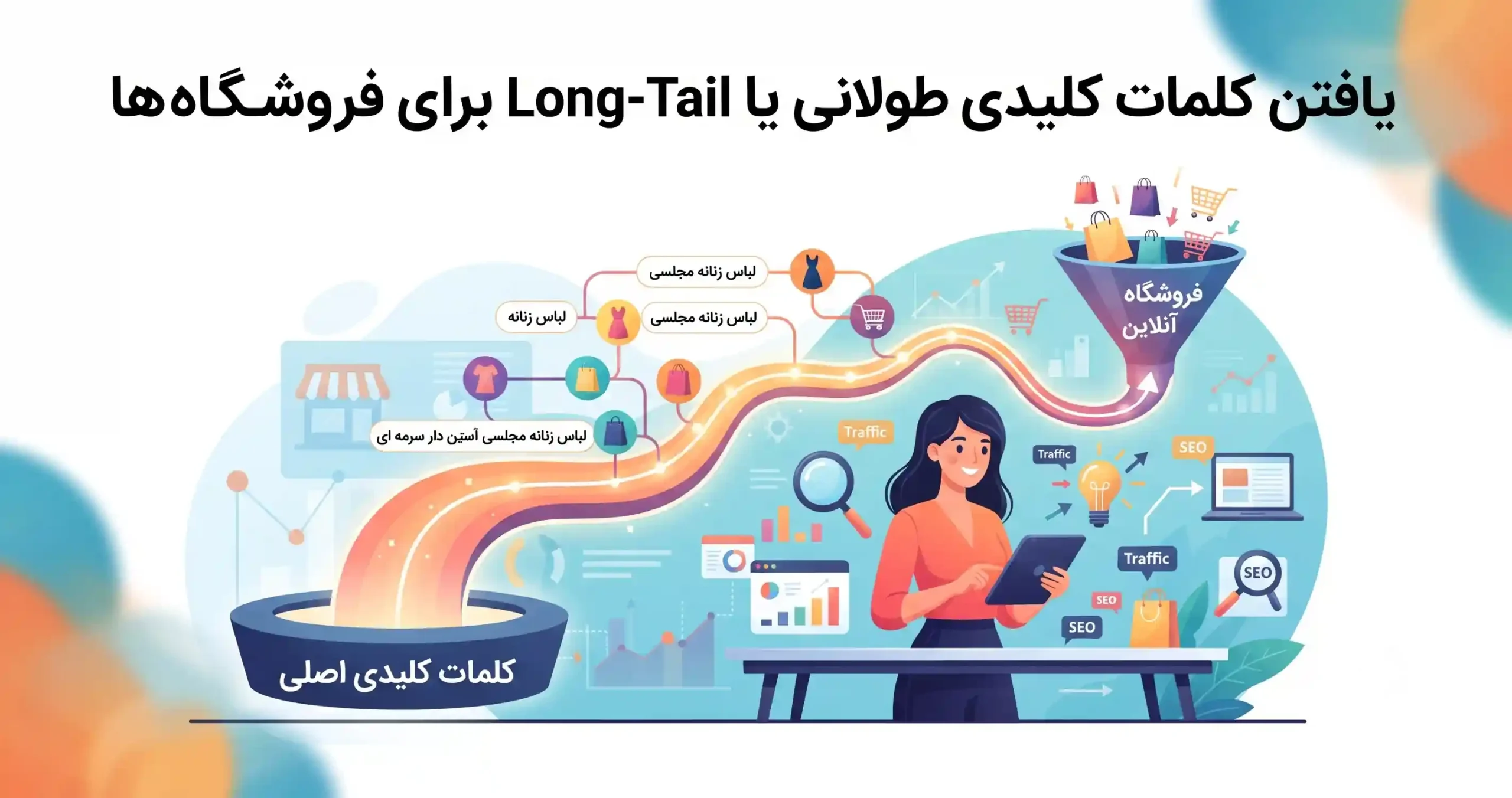 💡 یافتن کلمات کلیدی طولانی یا Long-Tail برای فروشگاه‌ها