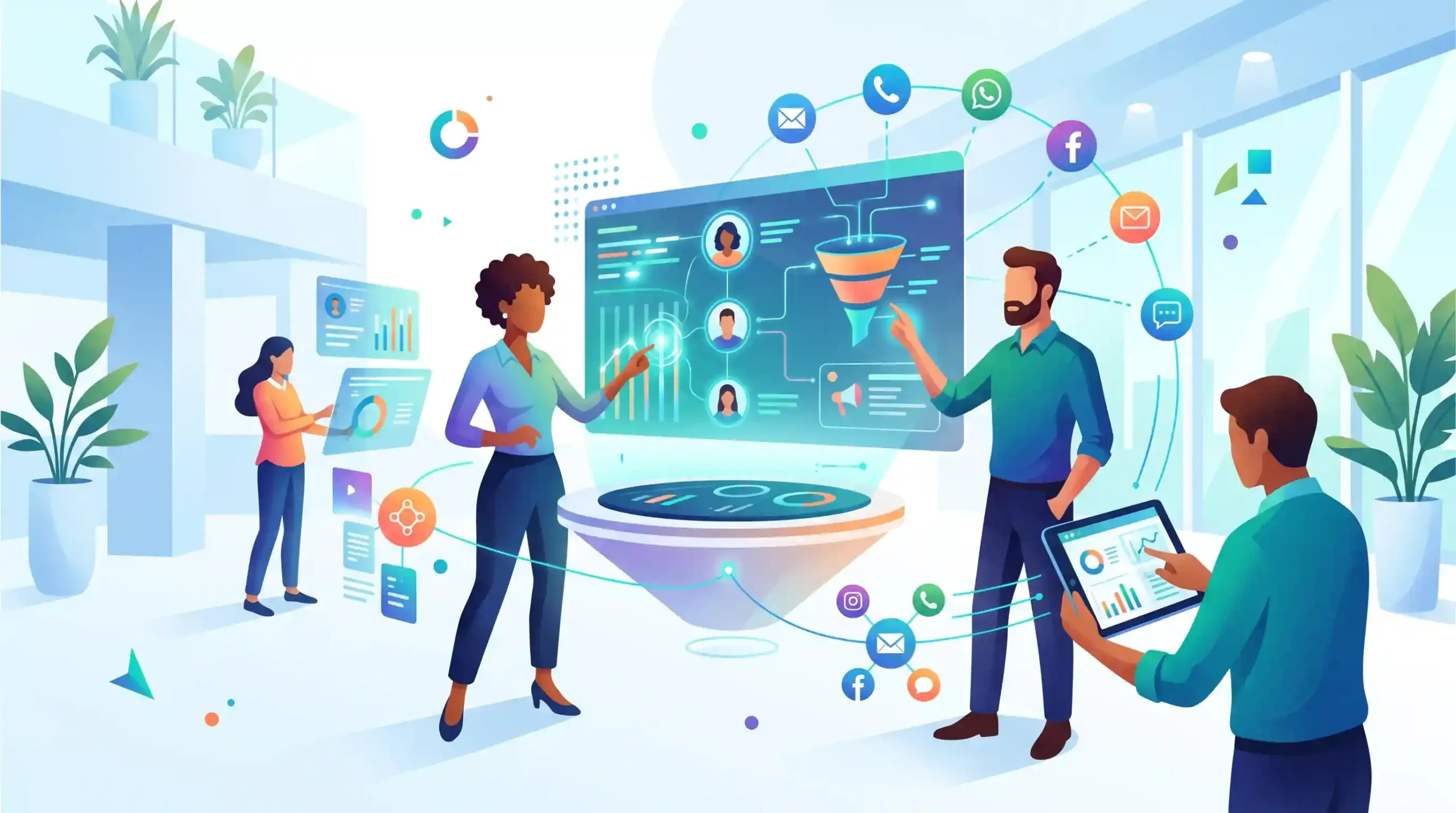 📊 بهبود مدیریت ارتباط با مشتری و هماهنگی با CRM