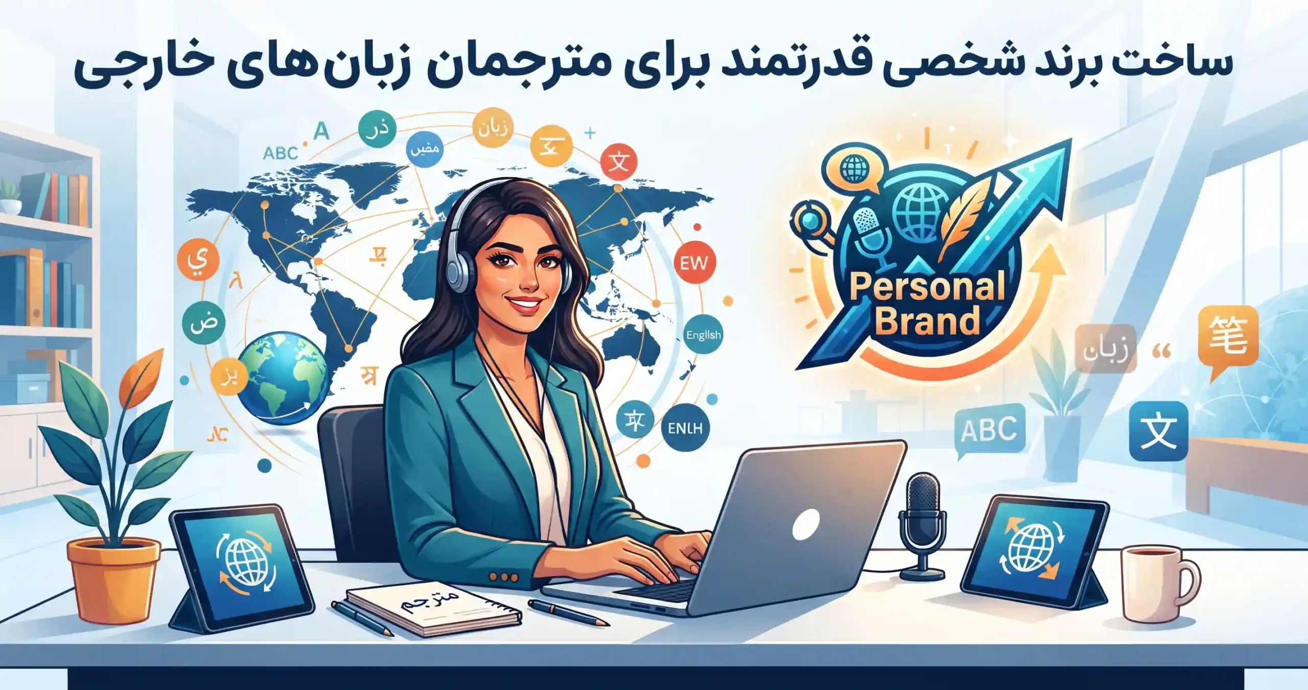 💼 ساخت برند شخصی قدرتمند برای مترجمان زبان‌های خارجی