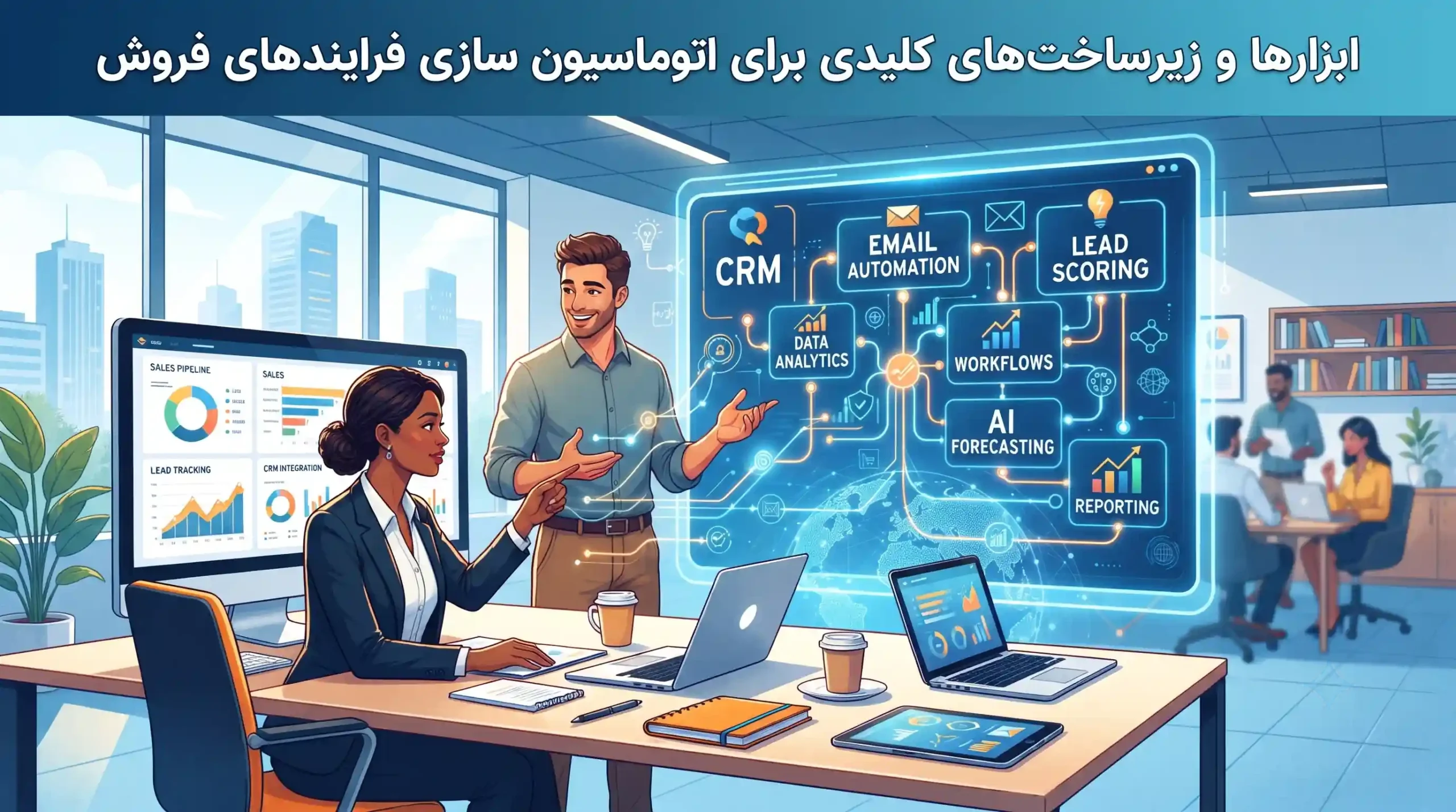 ⚙️ ابزارها و زیرساخت های کلیدی برای اتوماسیون سازی فرایندهای فروش
