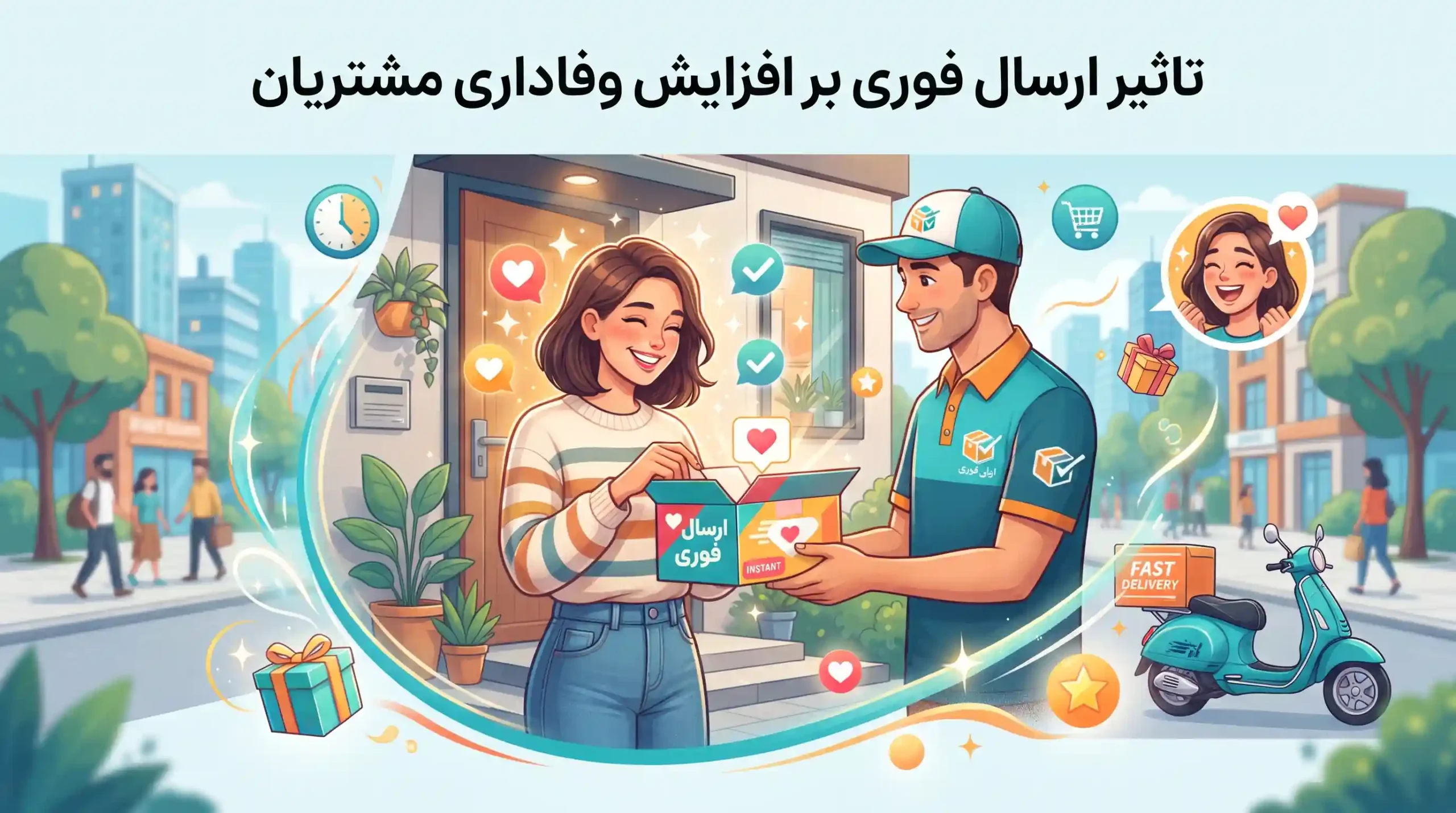 🚀 تاثیر ارسال فوری بر افزایش وفاداری مشتریان