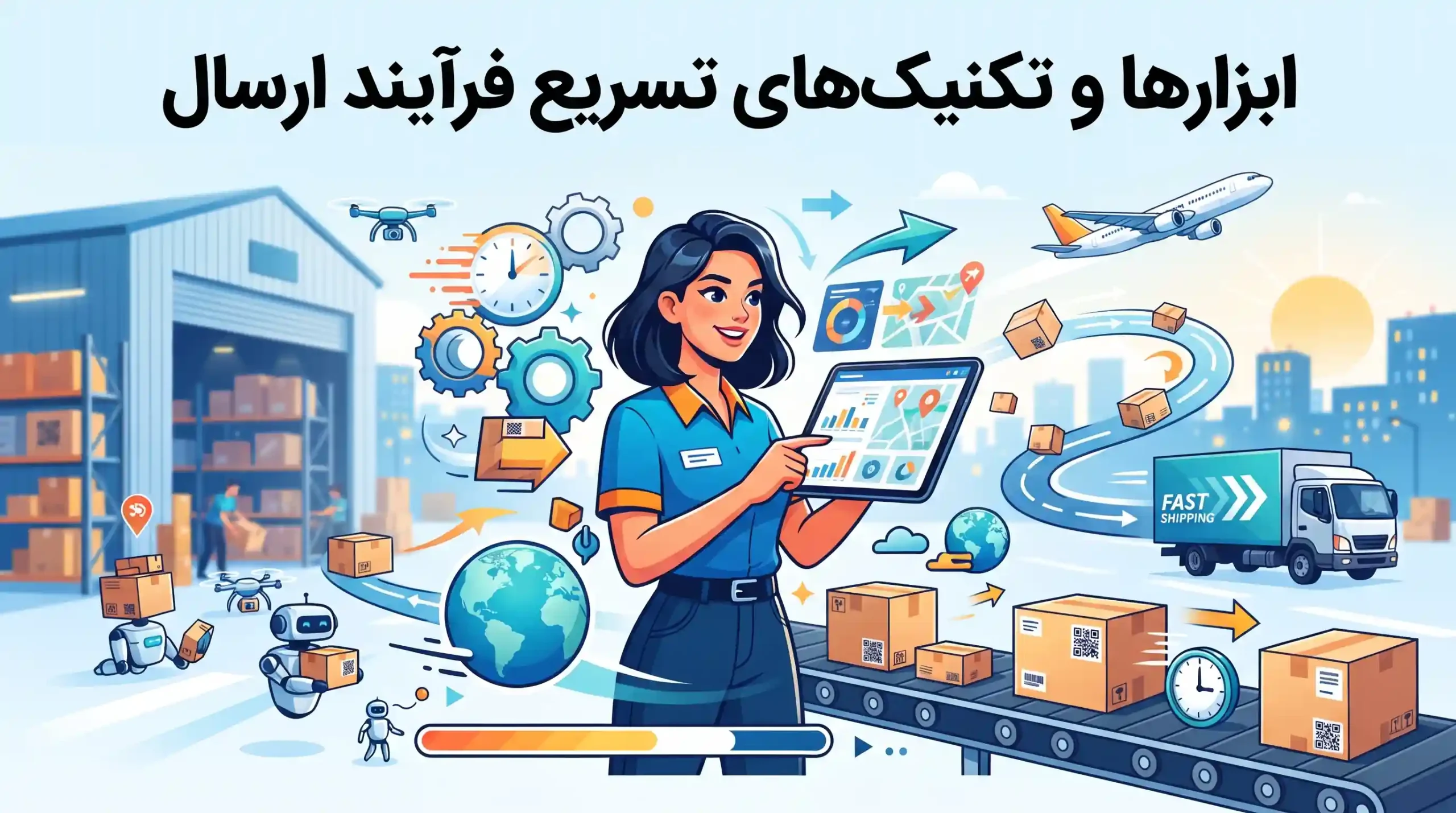 💡 ابزارها و تکنیکهای تسریع فرآیند ارسال