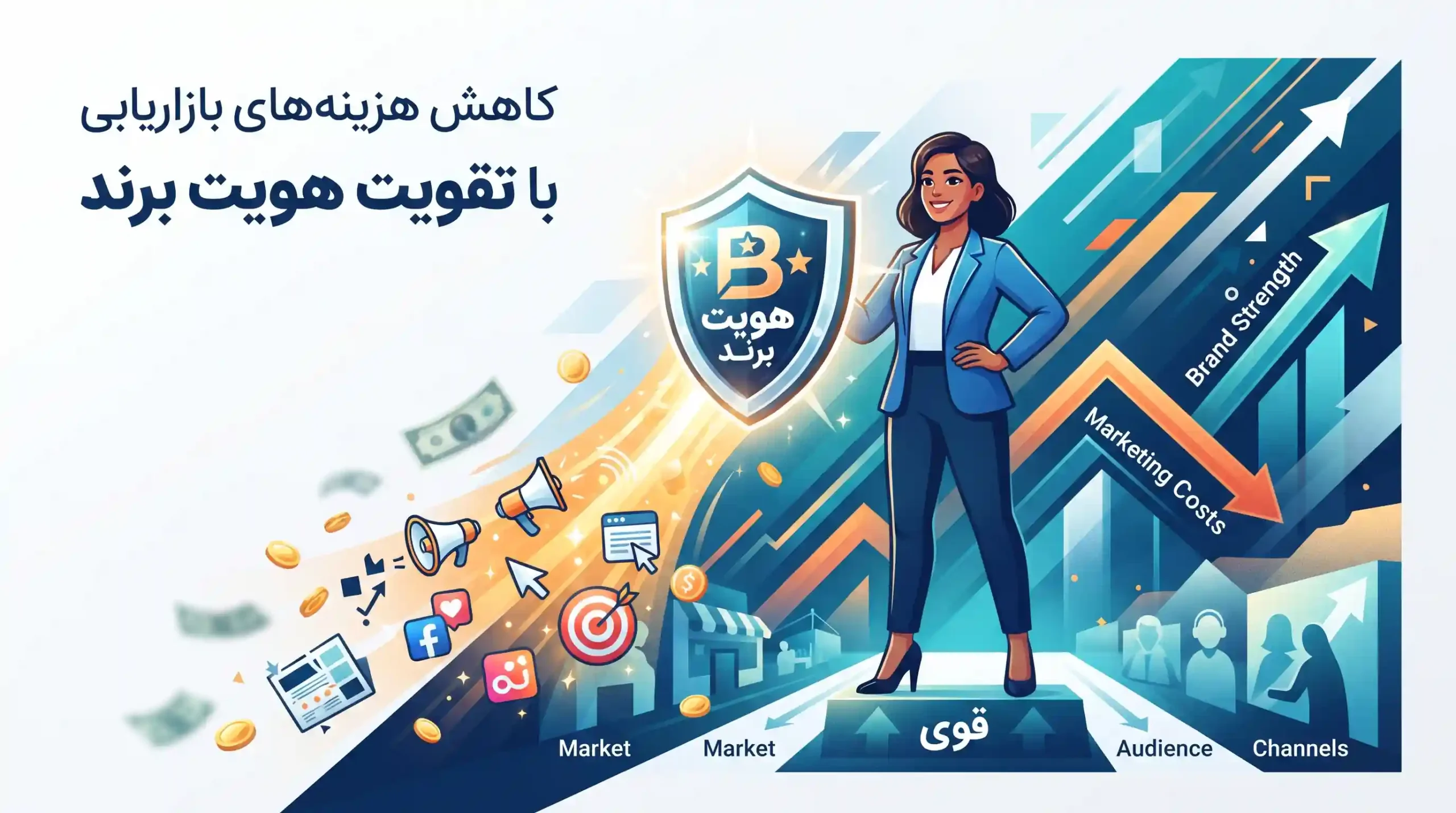 💰 کاهش هزینههای بازاریابی با تقویت هویت برند