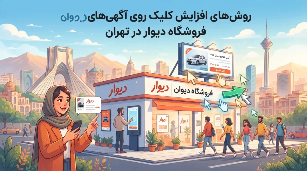 روشهای افزایش نرخ کلیک روی آگهیهای فروشگاه دیوار در تهران