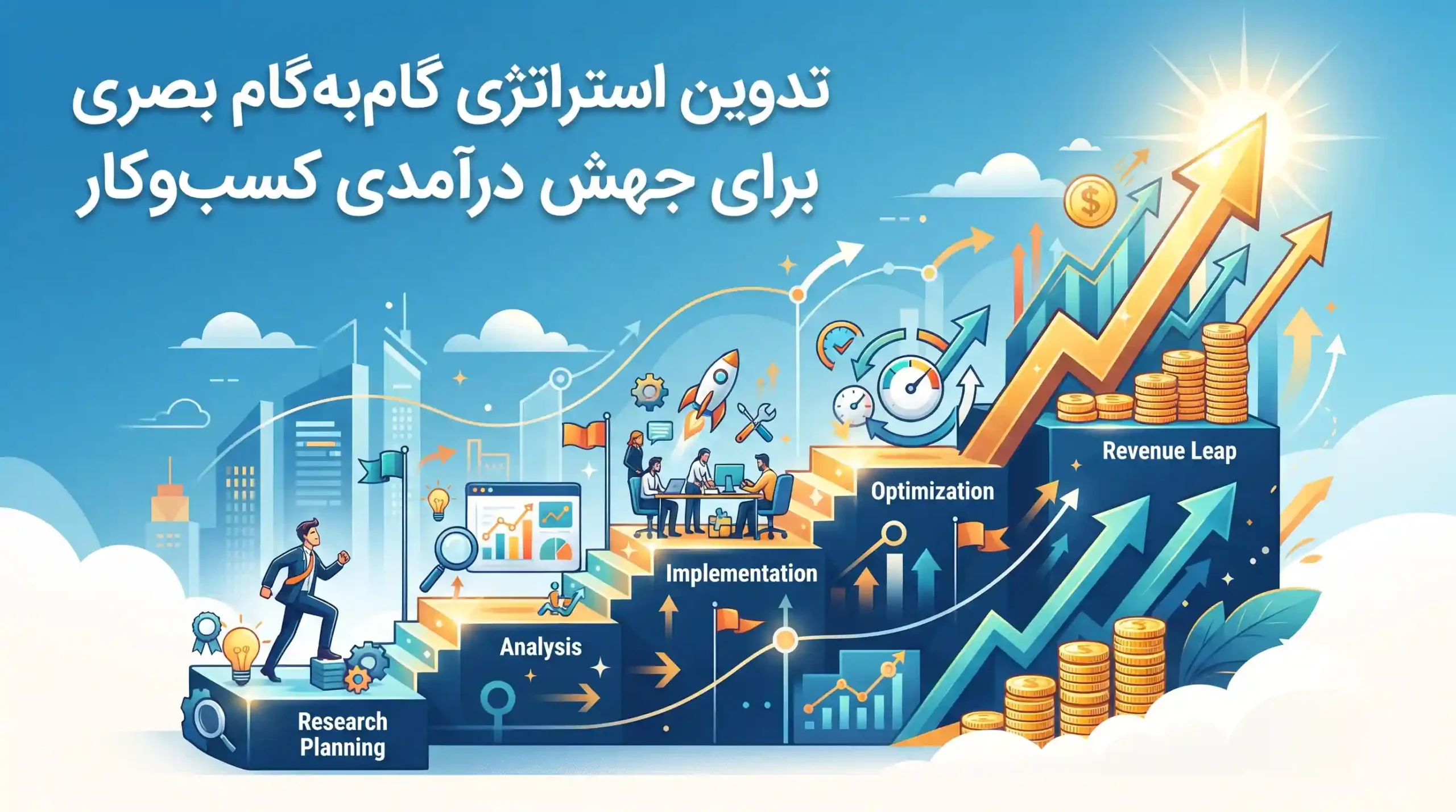 🚀 تدوین استراتژی گامبهگام بصری برای جهش درآمدی کسبوکار