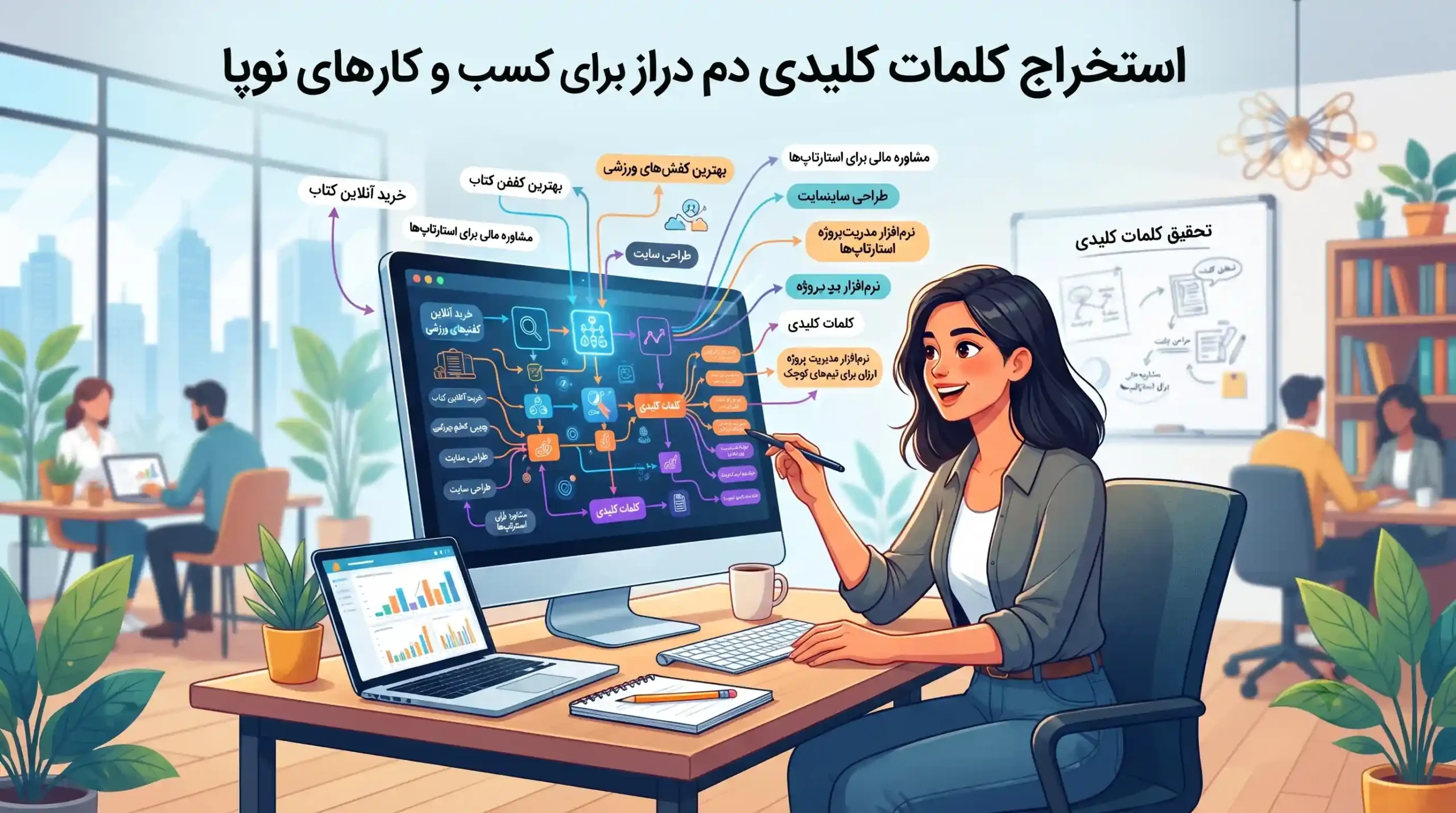 💎 استخراج کلمات کلیدی دم دراز برای کسب و کارهای نوپا