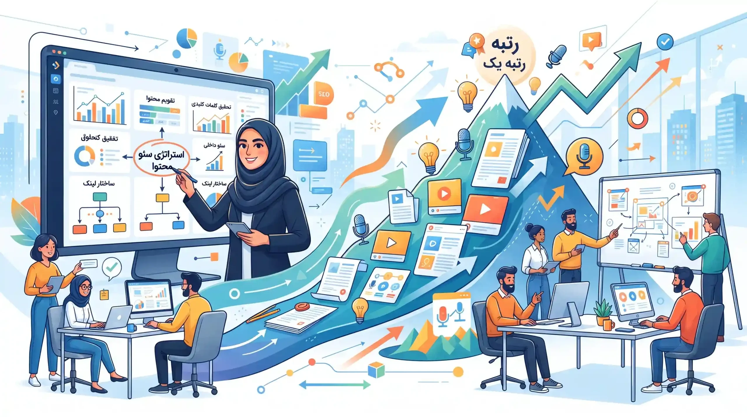 📈 نقش رسا وب آفرین در تدوین استراتژی سئو محتوا