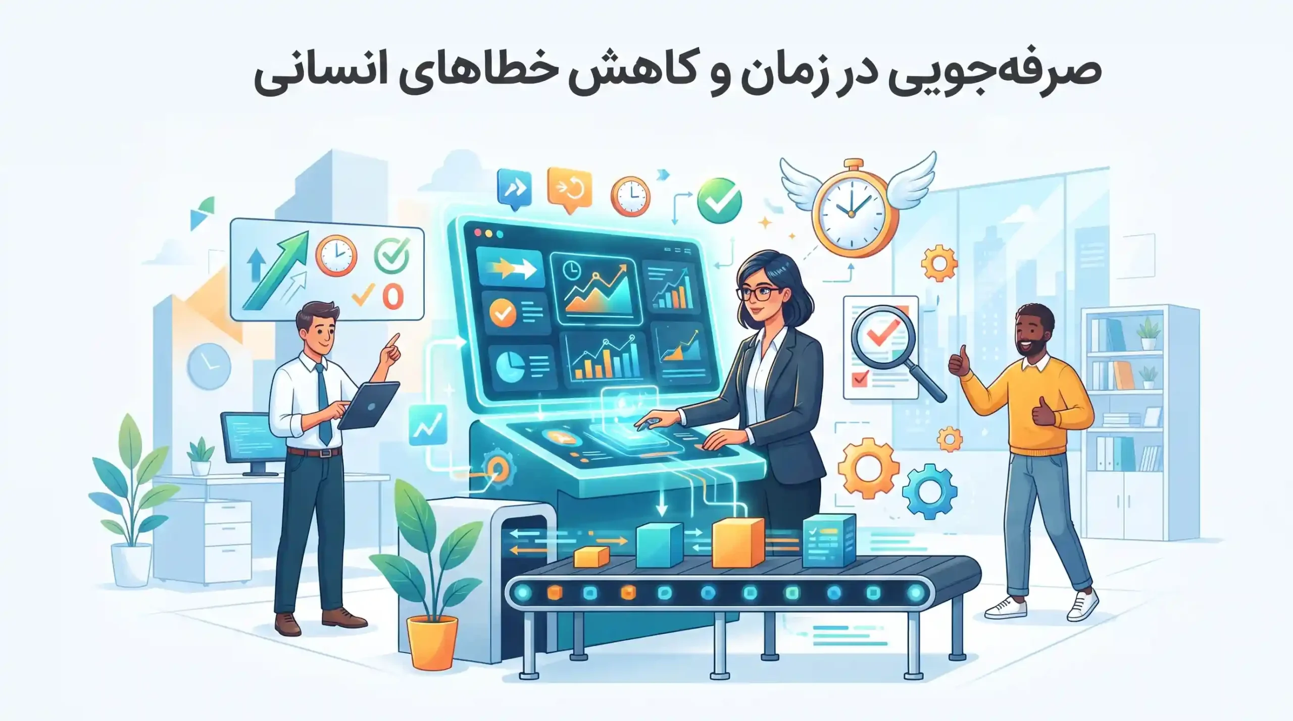⏱️ صرفهجویی در زمان و کاهش خطاهای انسانی