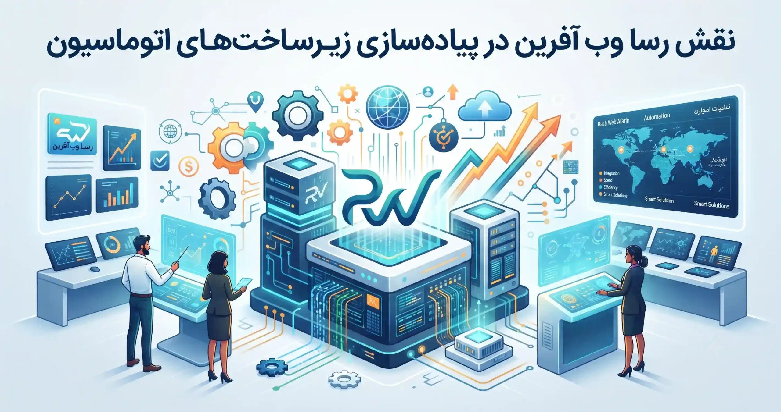 👁️ نقش رسا وب آفرین در پیادهسازی زیرساختهای اتوماسیون