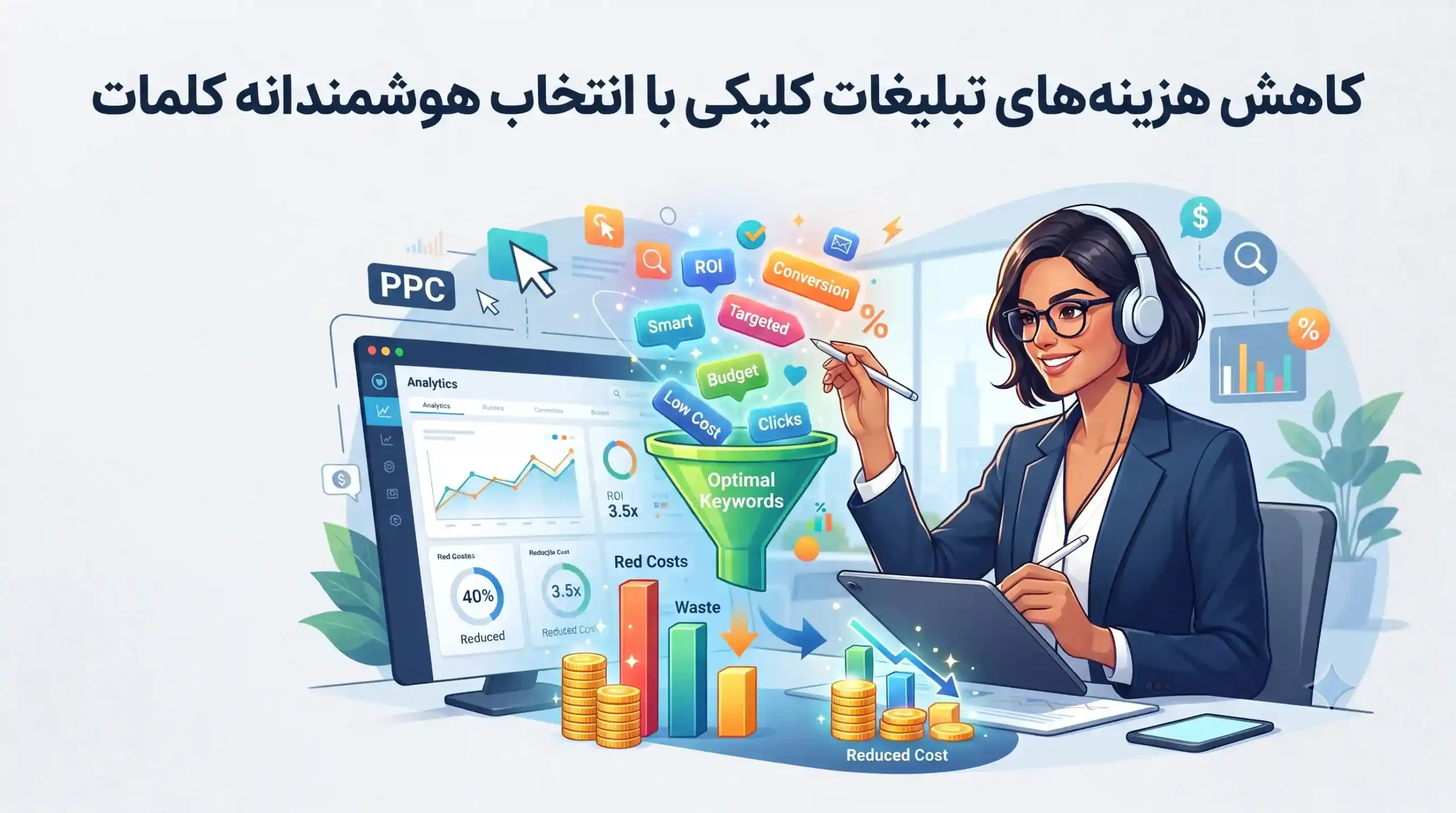 📈 کاهش هزینههای تبلیغات کلیکی با انتخاب هوشمندانه کلمات