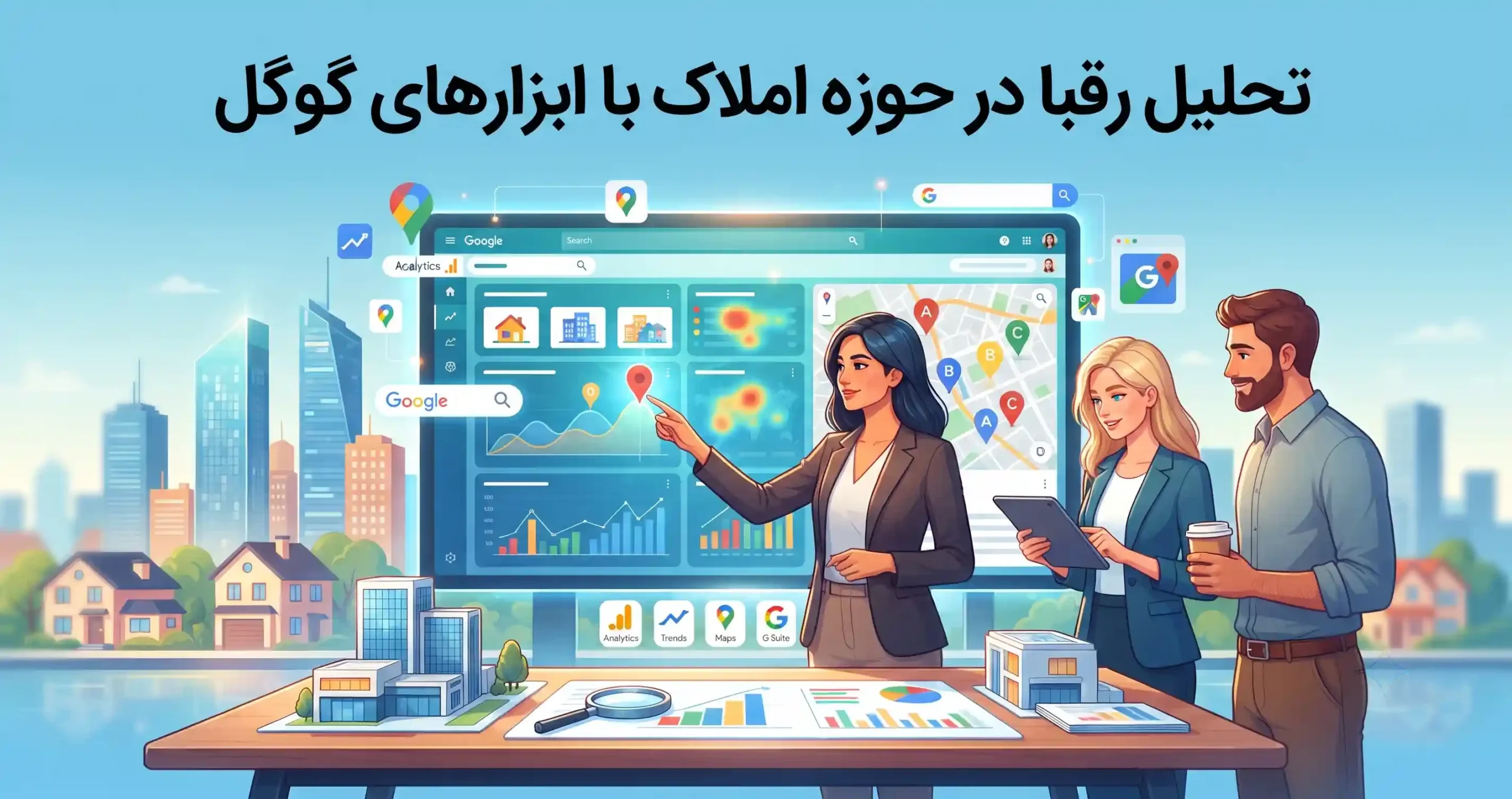 💡 تحلیل رقبا در حوزه املاک با ابزارهای گوگل