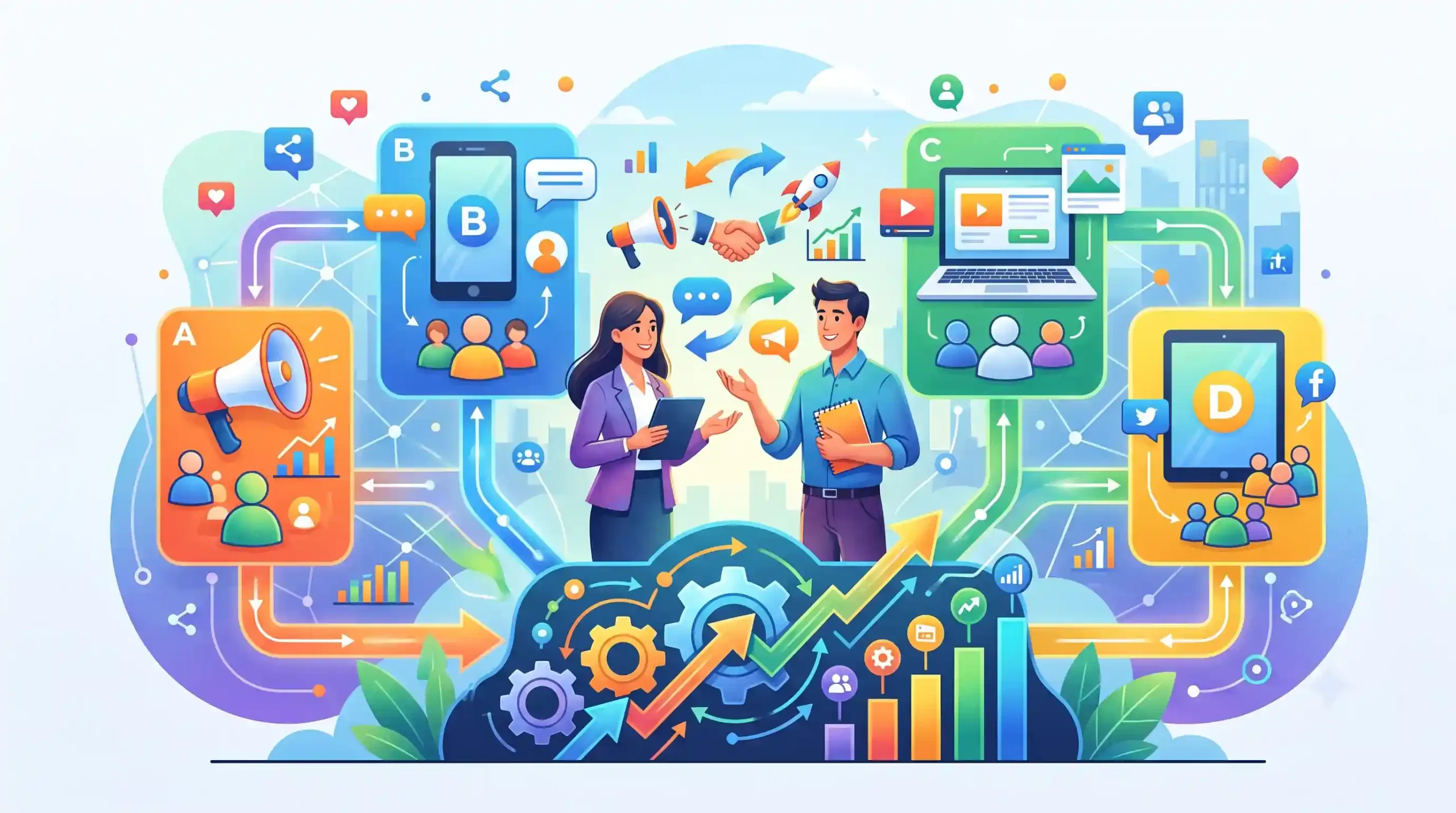 🤝 اصول همکاری با سایر کانالها و گروهها برای تبلیغات متقابل