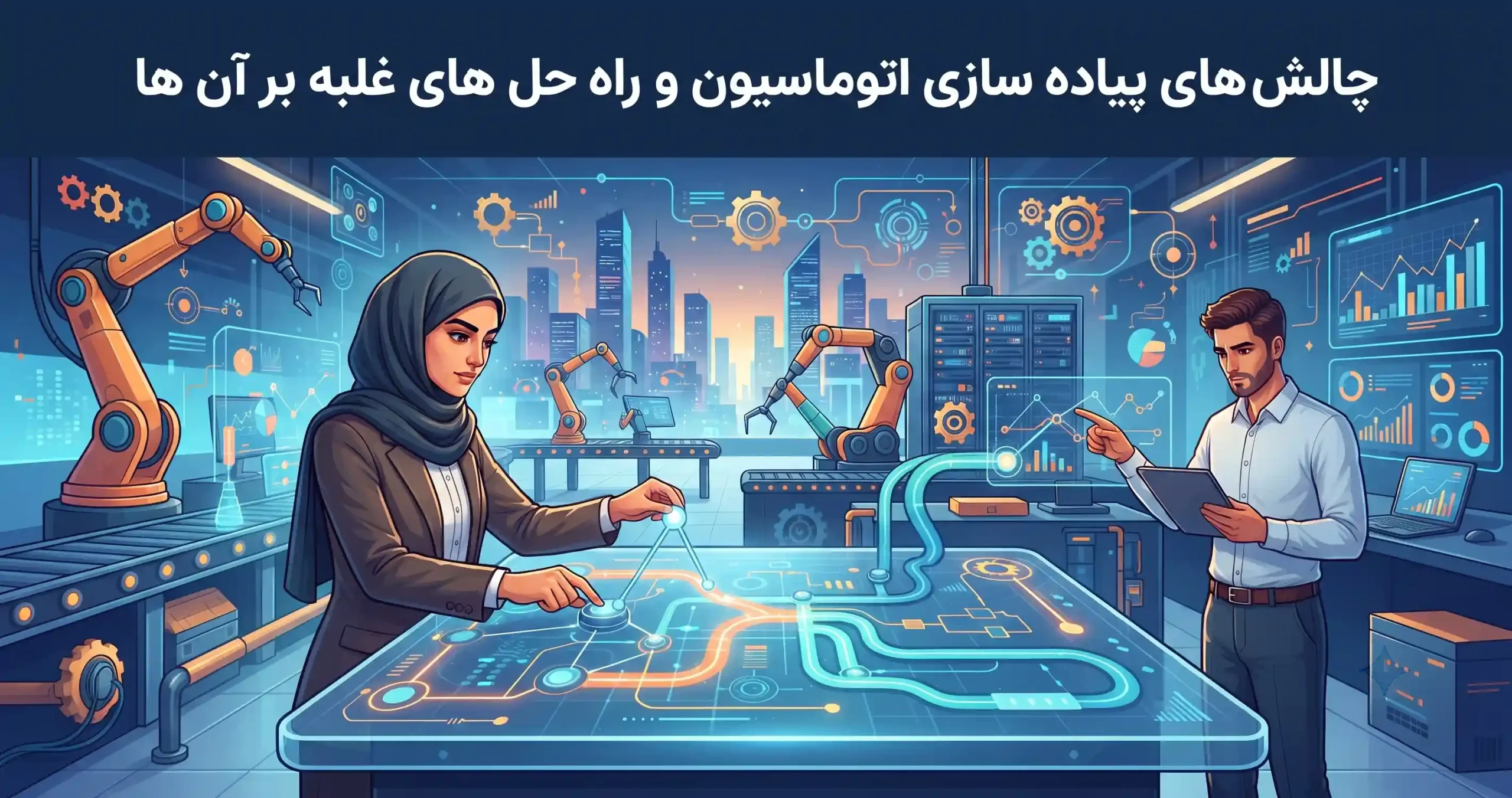 ⚠️ چالش های پیاده سازی اتوماسیون و راه حل های غلبه بر آن ها