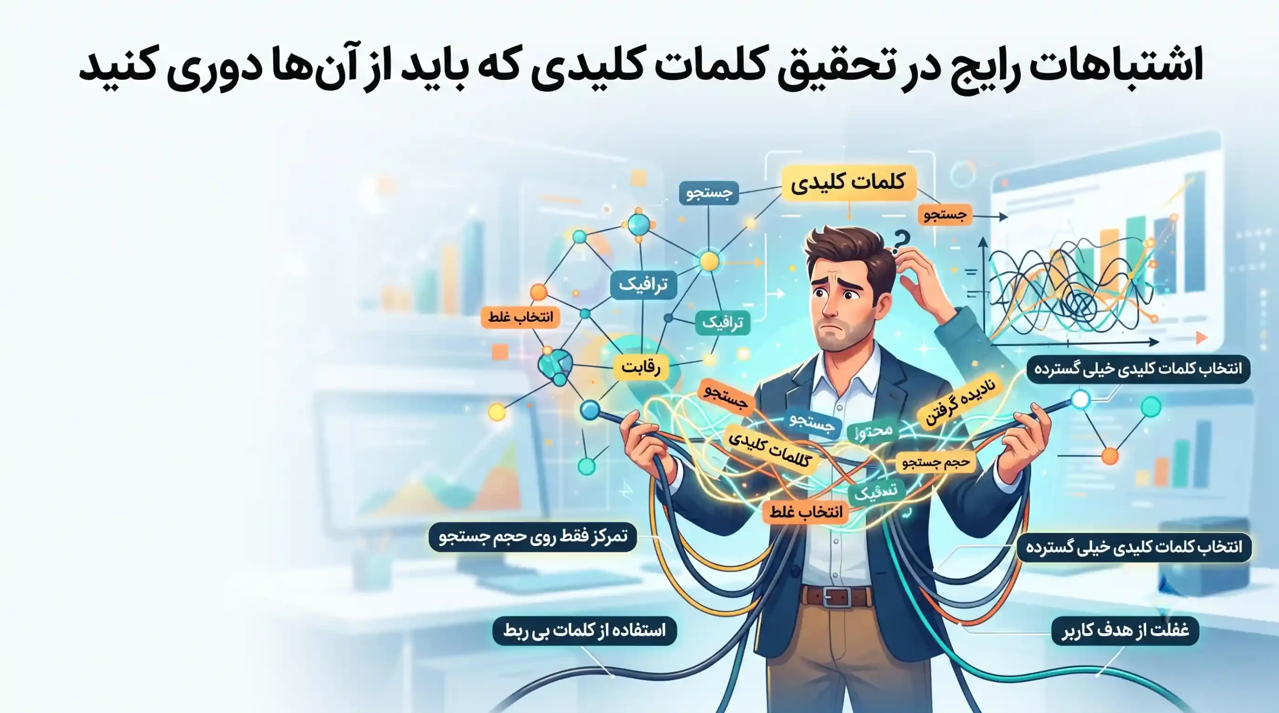 💎 اشتباهات رایج در تحقیق کلمات کلیدی که باید از آن‌ها دوری کنید