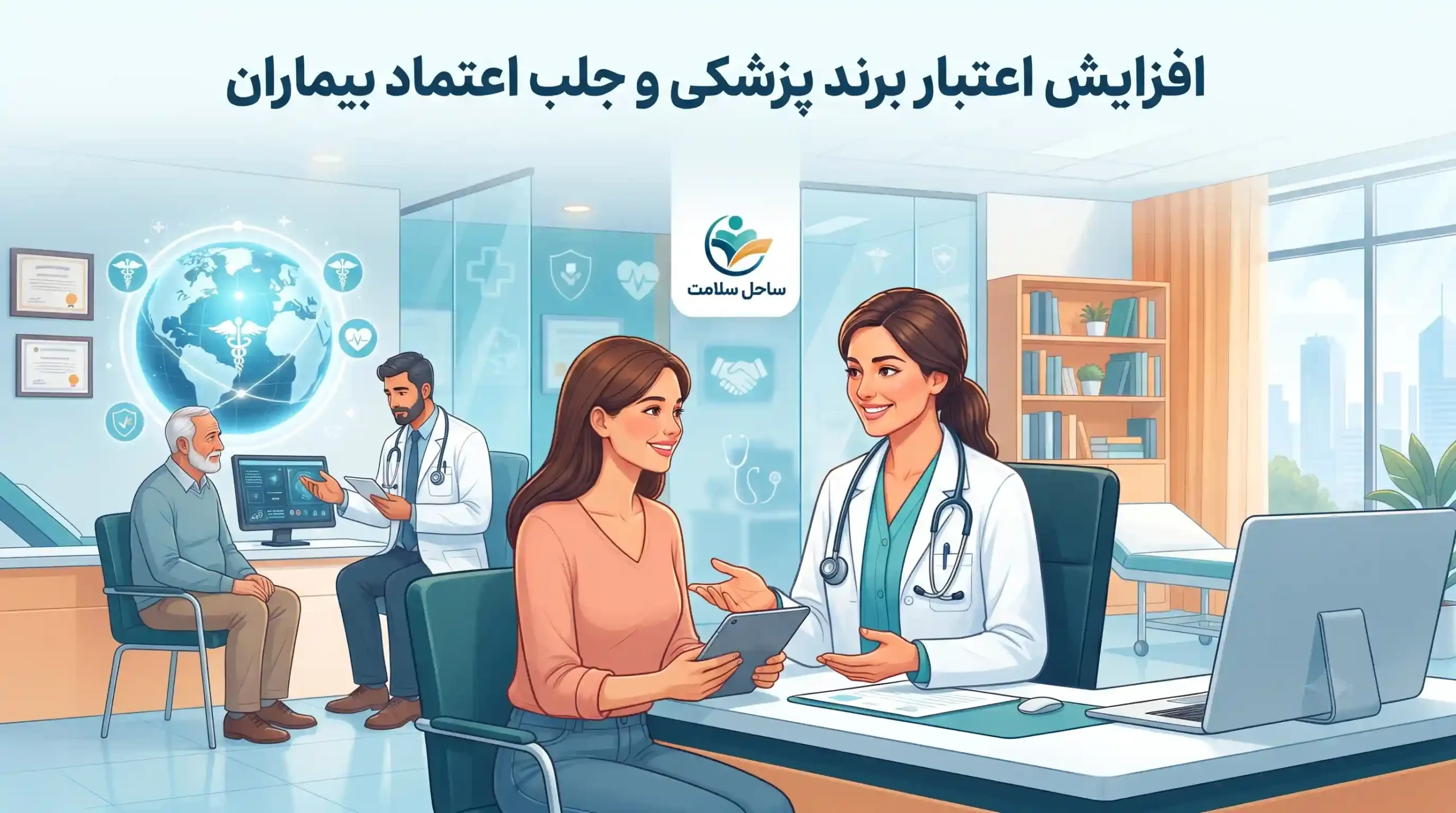 🏆 افزایش اعتبار برند پزشکی و جلب اعتماد بیماران