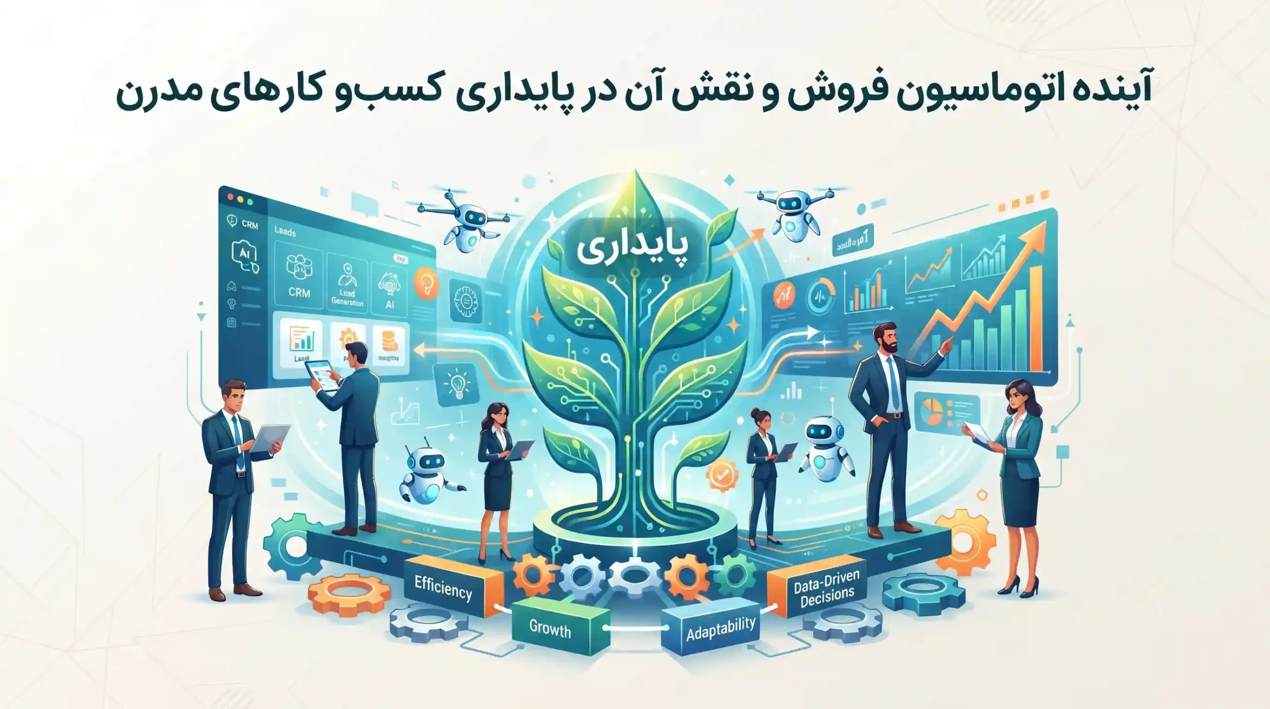 🔮 آینده اتوماسیون فروش و نقش آن در پایداری کسبوکارهای مدرن