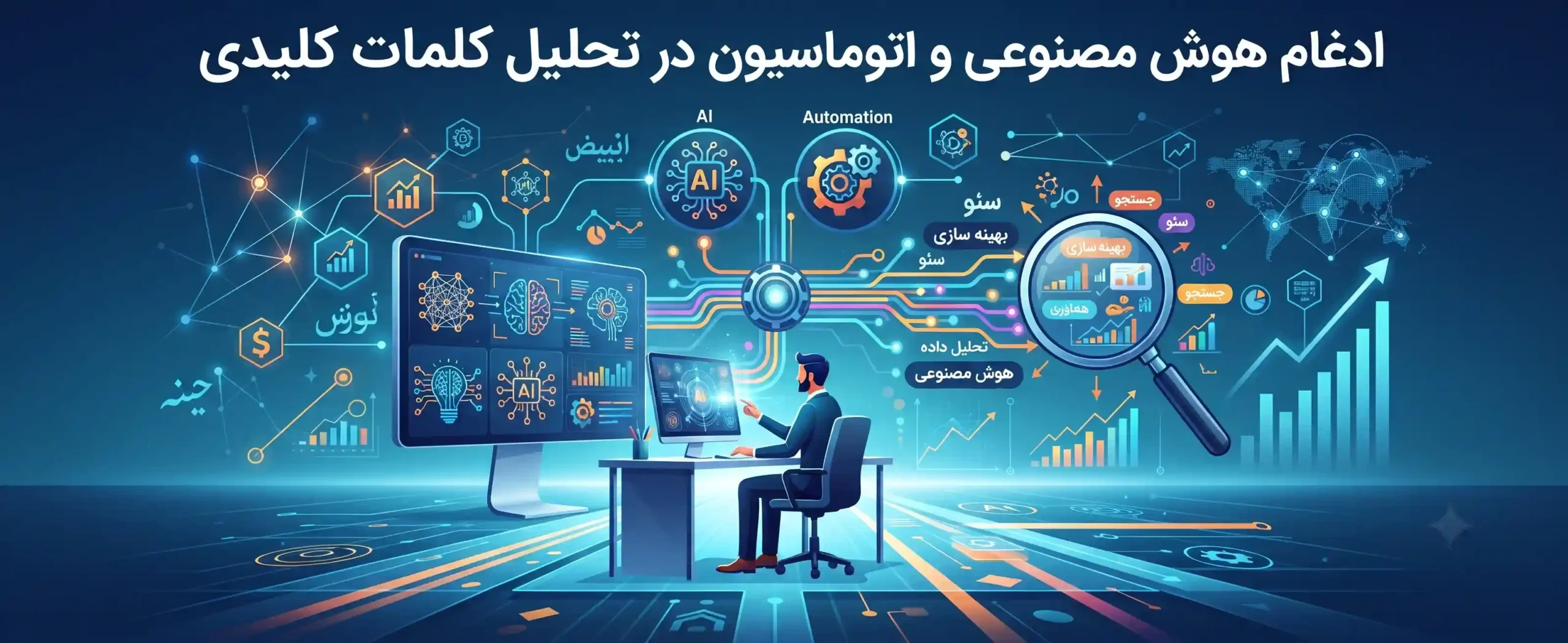 🧠 ادغام هوش مصنوعی و اتوماسیون در تحلیل کلمات کلیدی