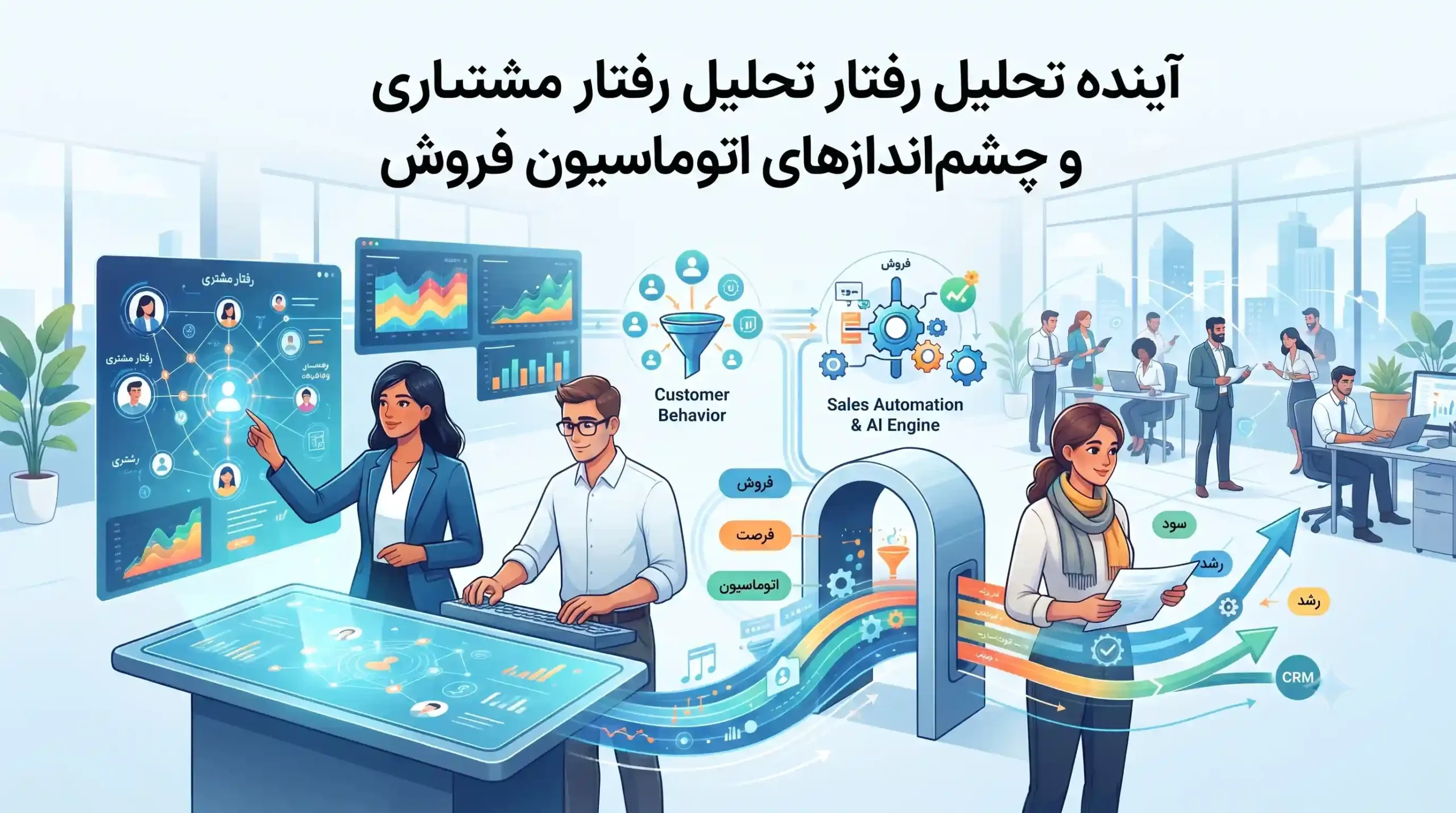 🔮 آینده تحلیل رفتار مشتری و چشماندازهای اتوماسیون فروش