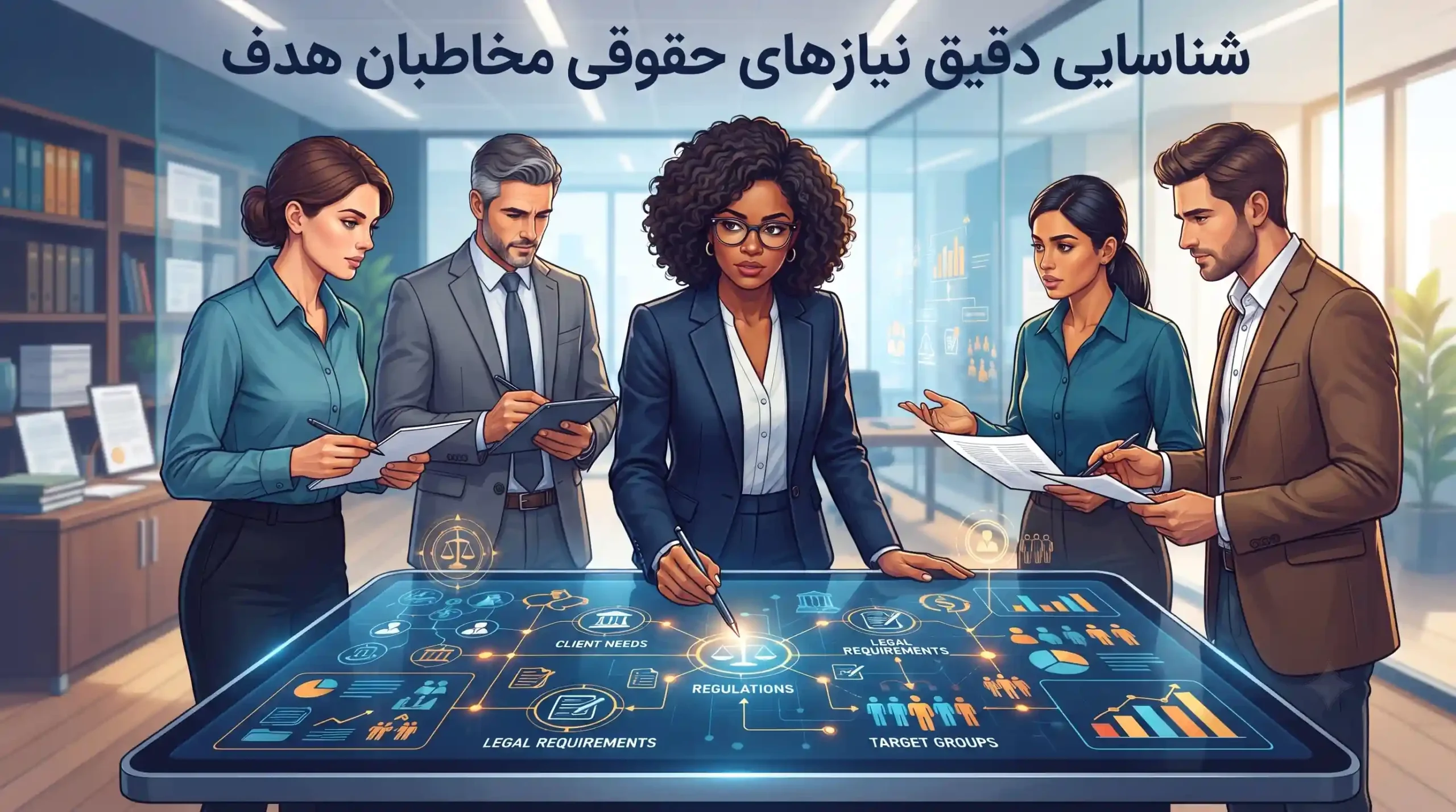🎯 شناسایی دقیق نیازهای حقوقی مخاطبان هدف