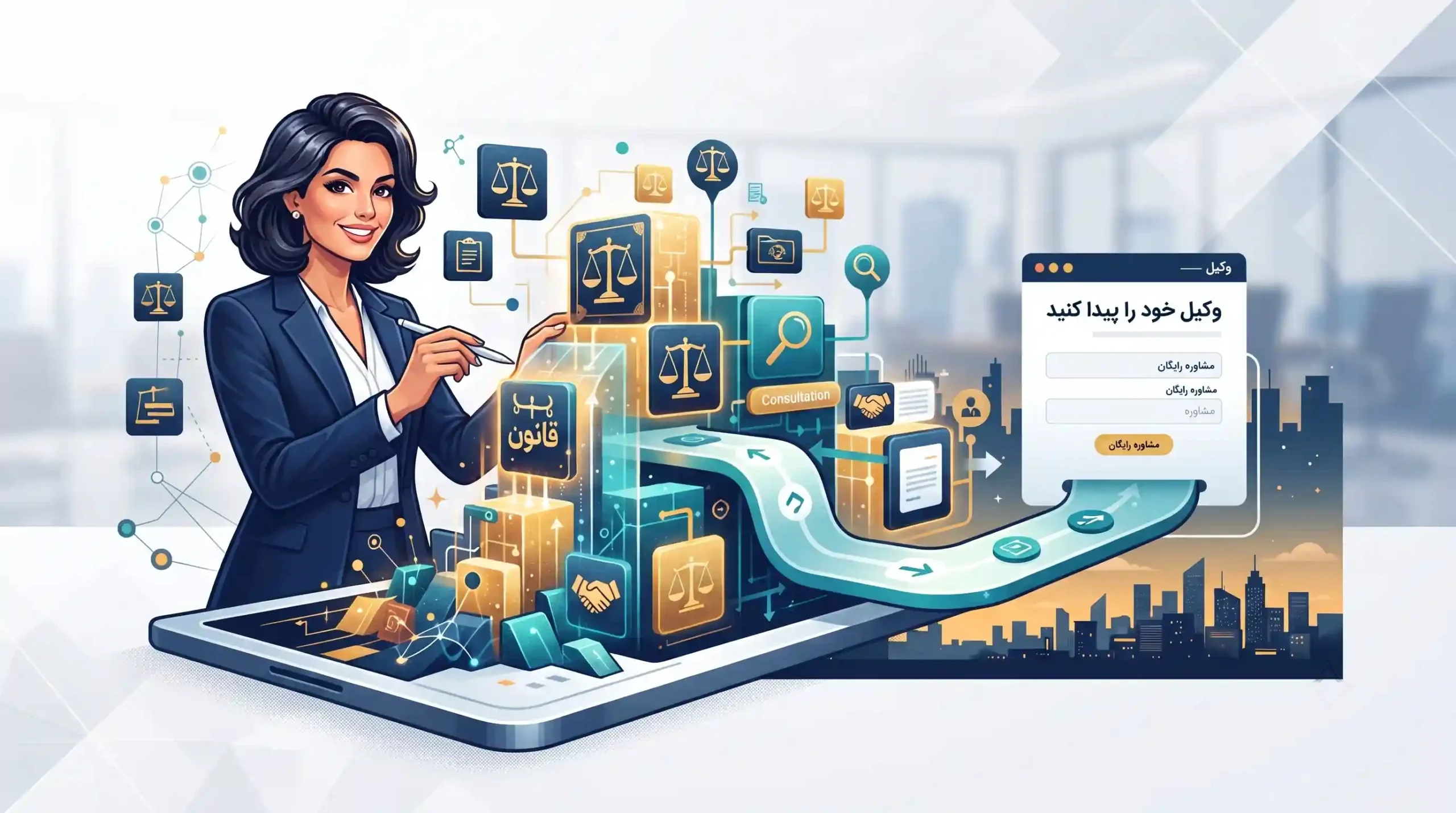 🚀 بهینه‌سازی ساختار سایت و صفحات فرود برای وکلا
