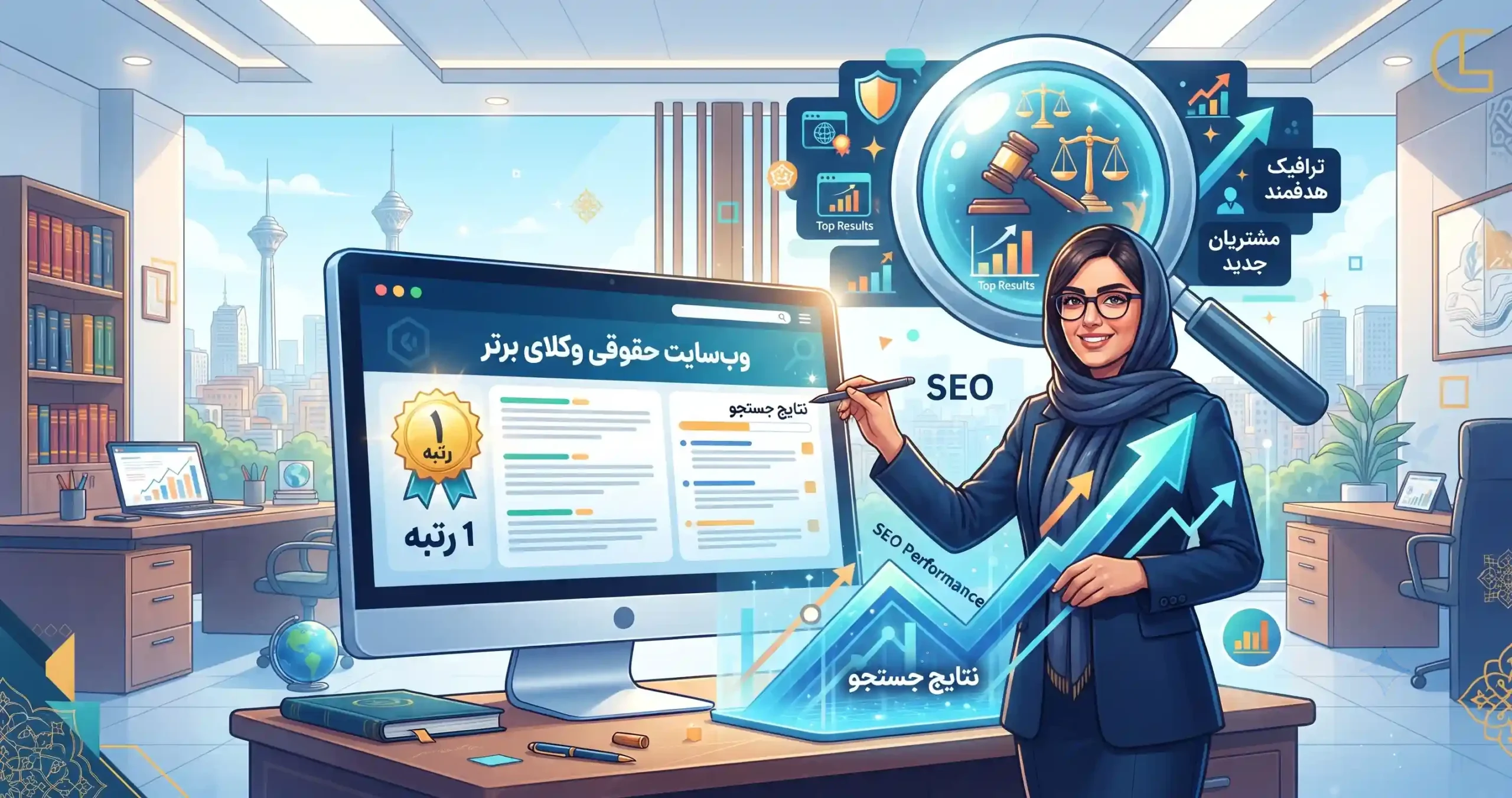 ⚖️ اهمیت بازاریابی سئو برای وب‌سایت‌های حقوقی و وکالت